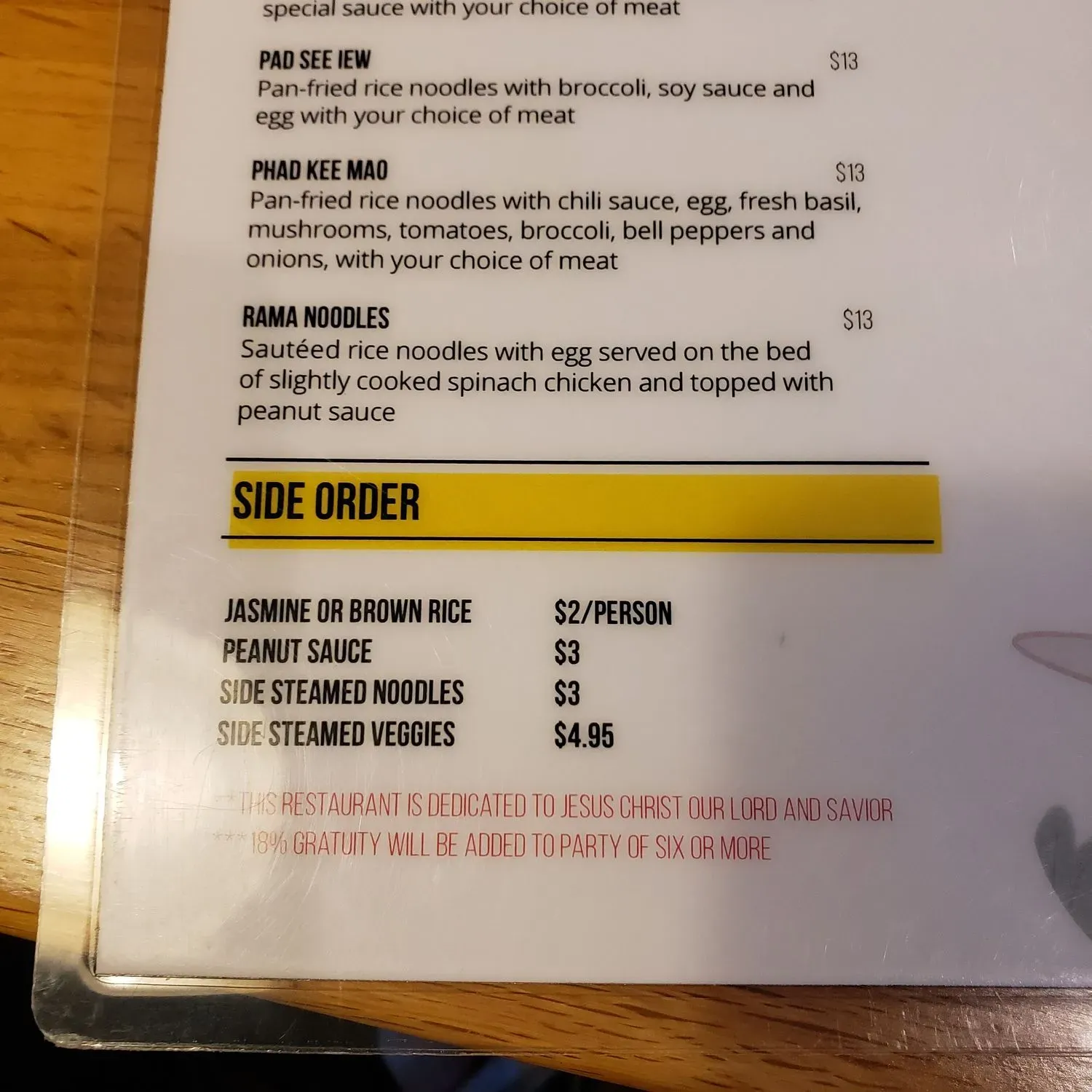 Menu 6