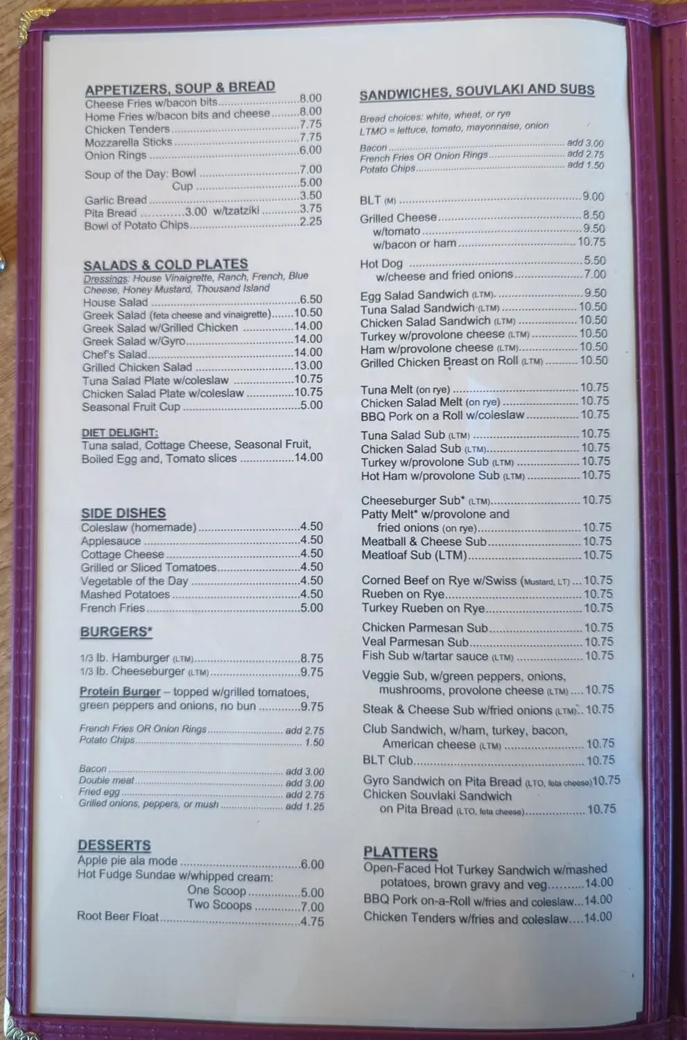 Menu 4