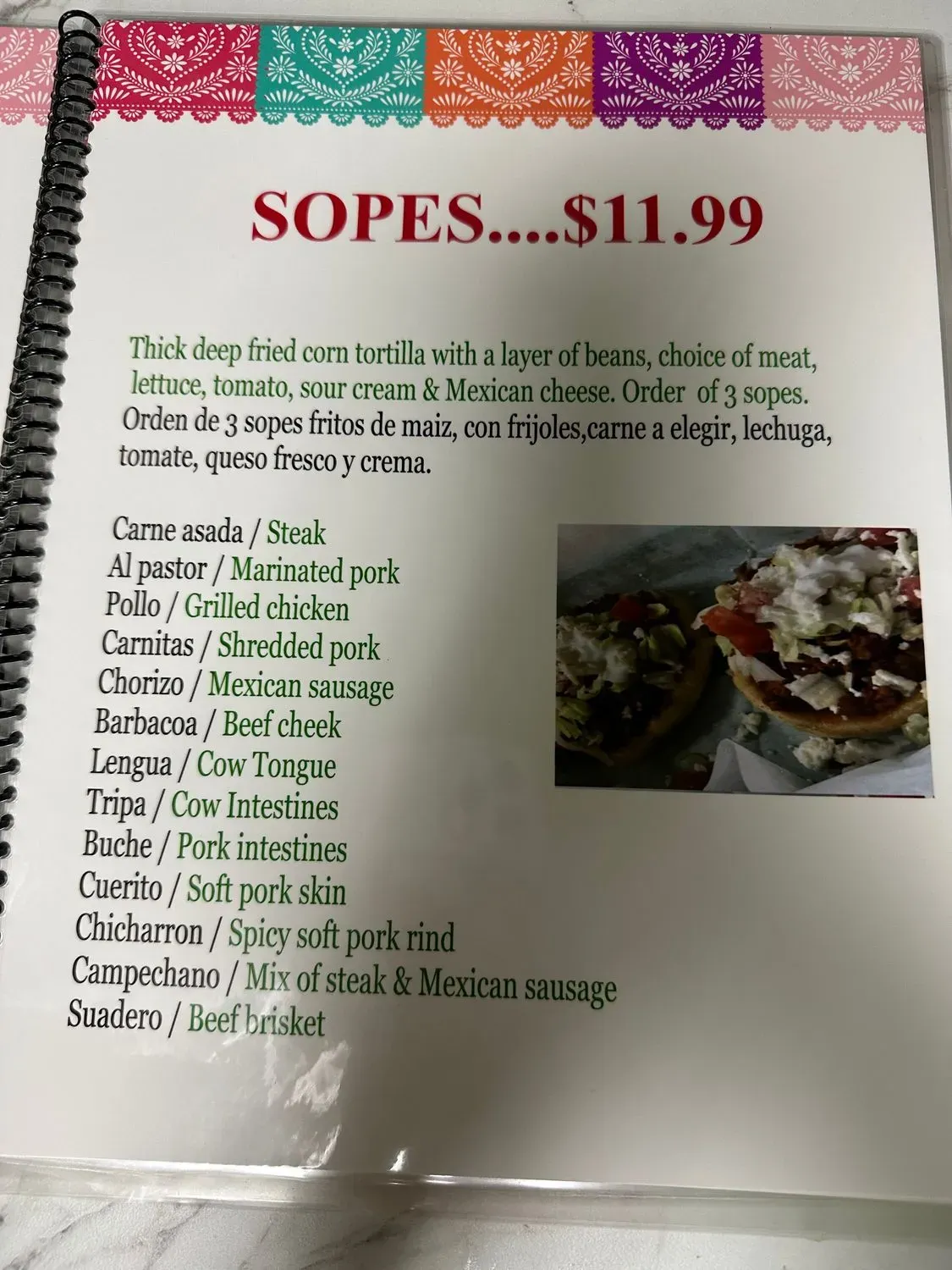 Menu 5