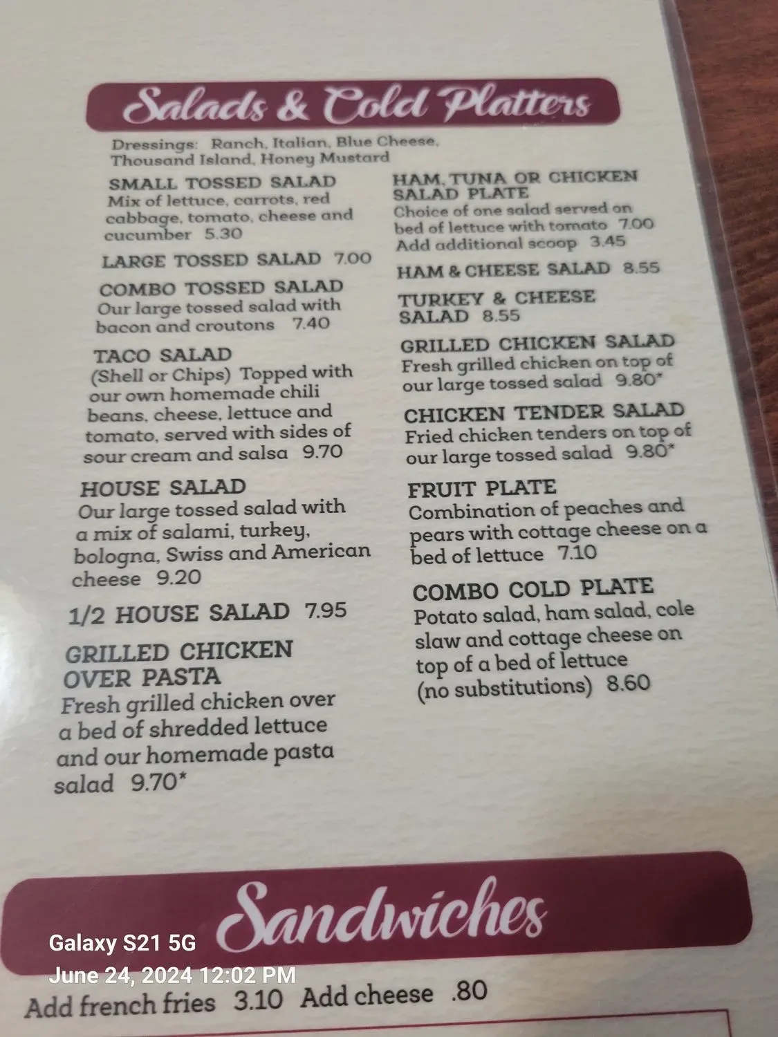 Menu 4