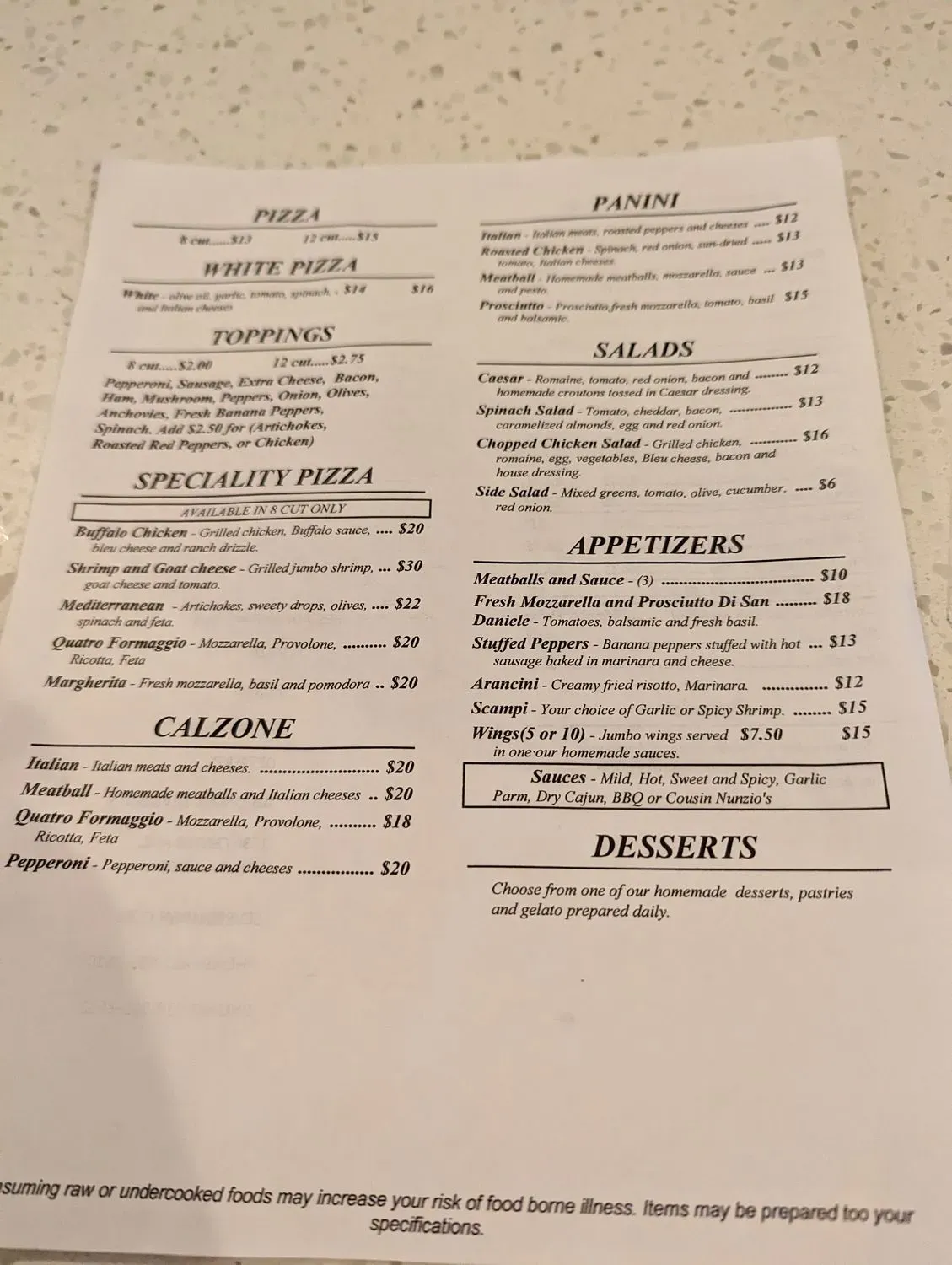 Menu 2