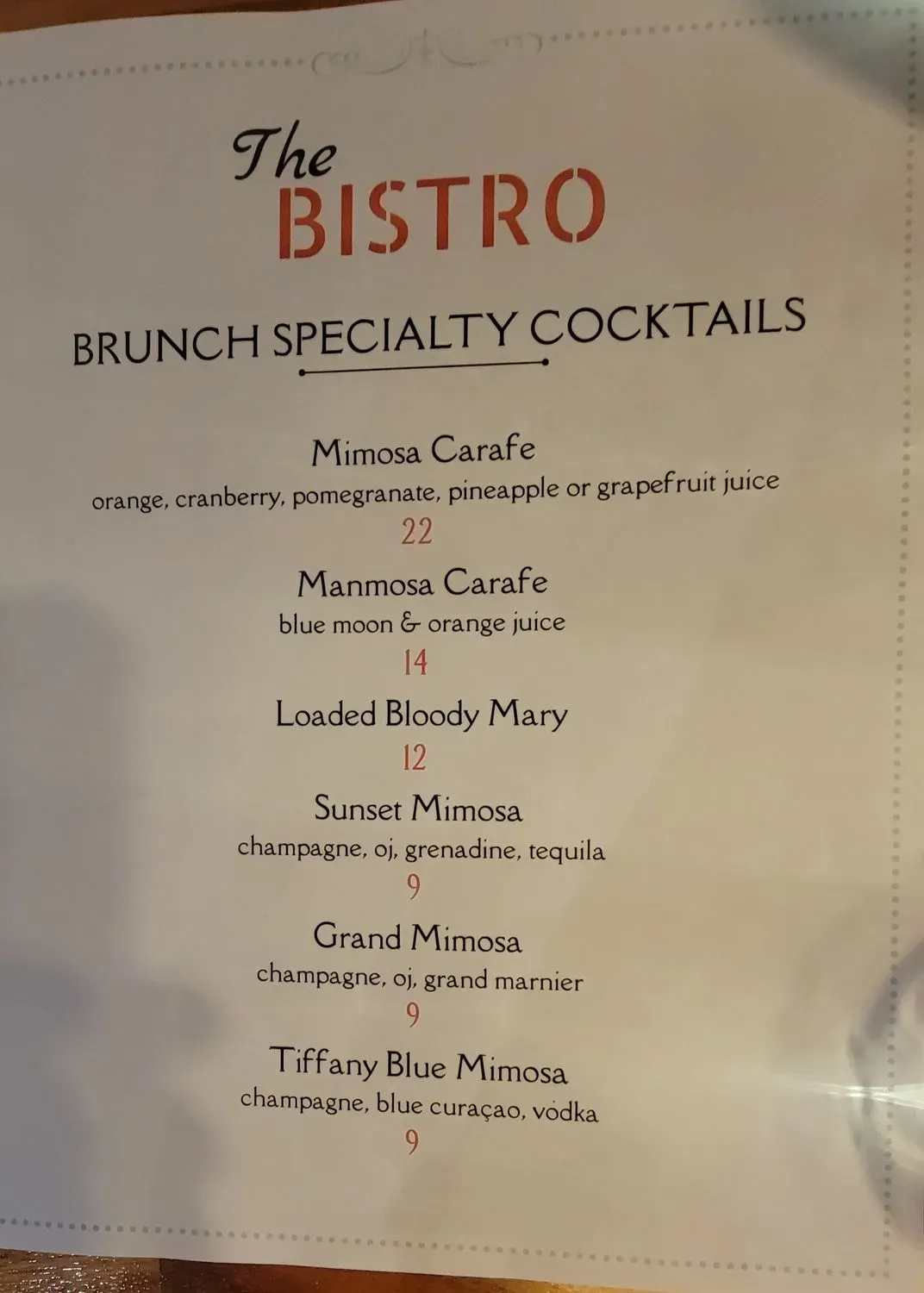 Menu 5