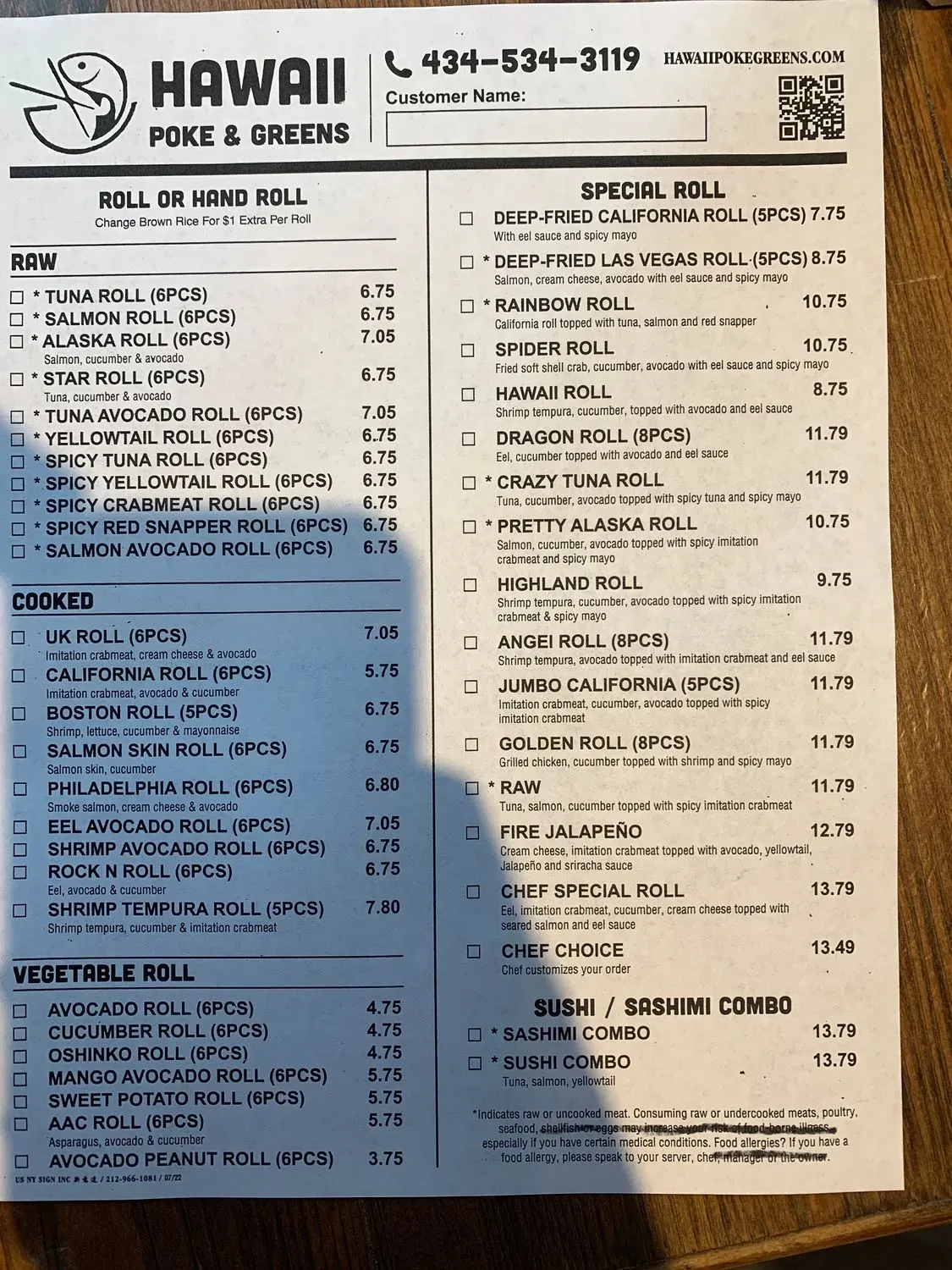 Menu 6