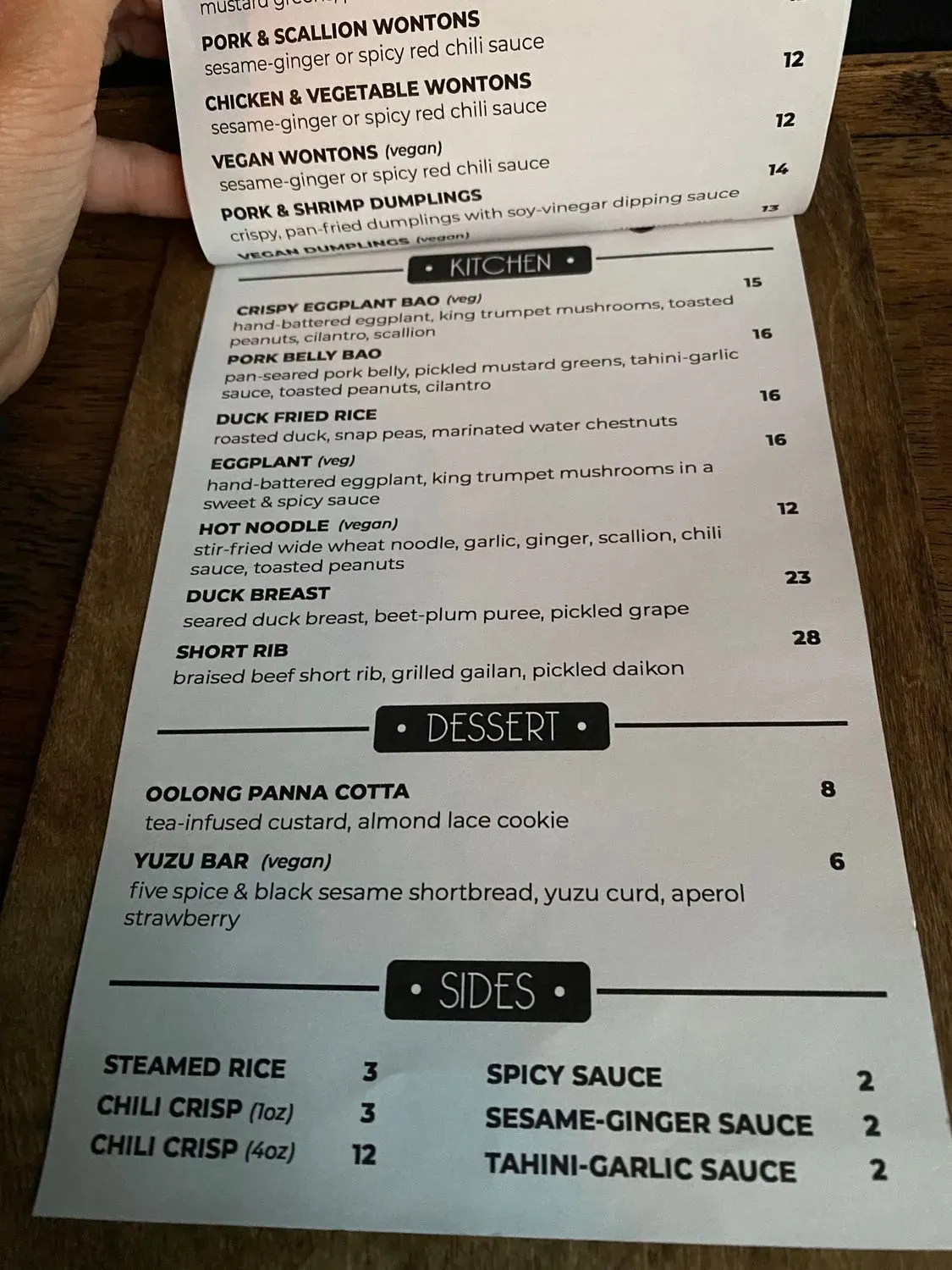 Menu 5