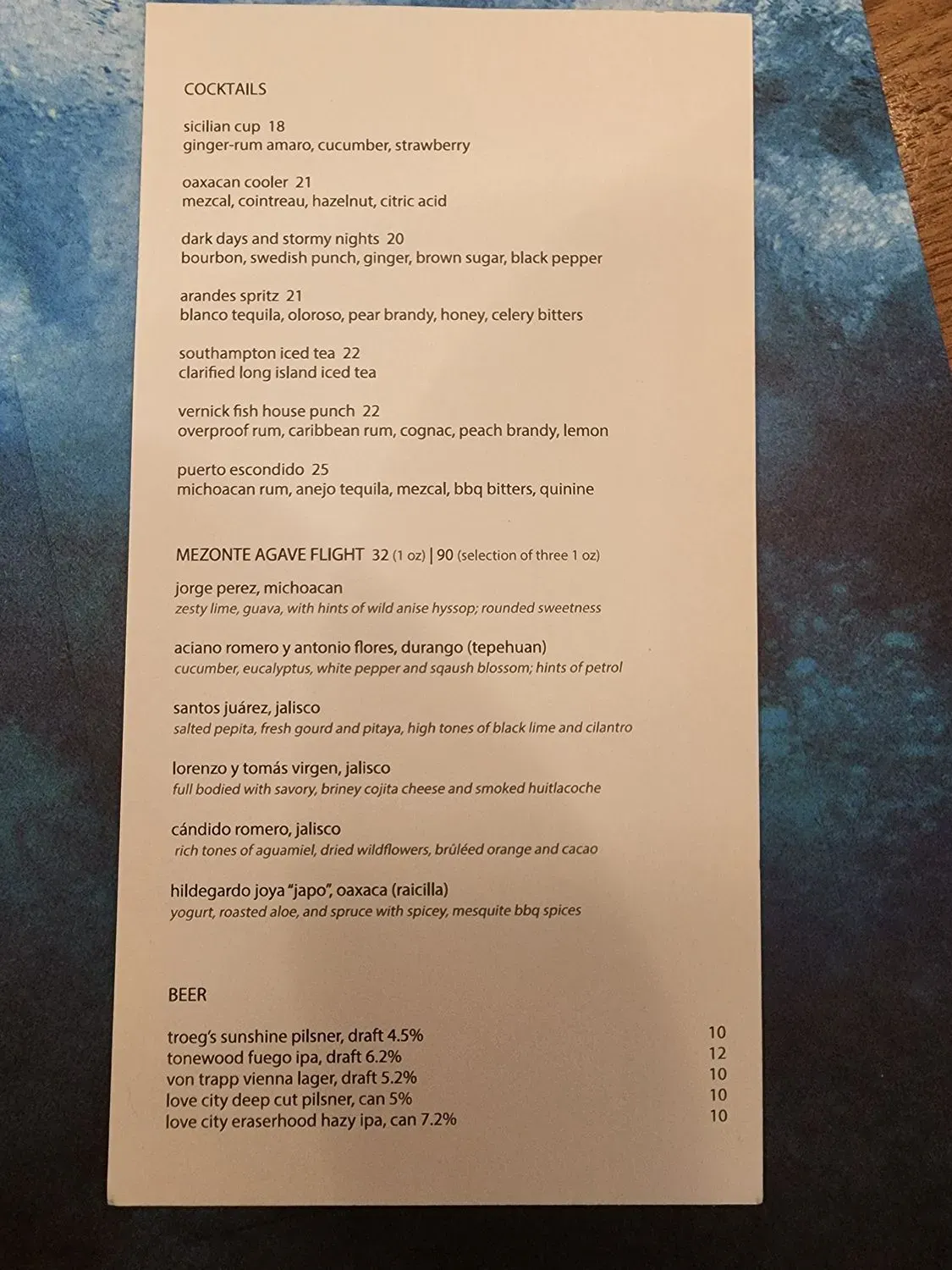 Menu 6