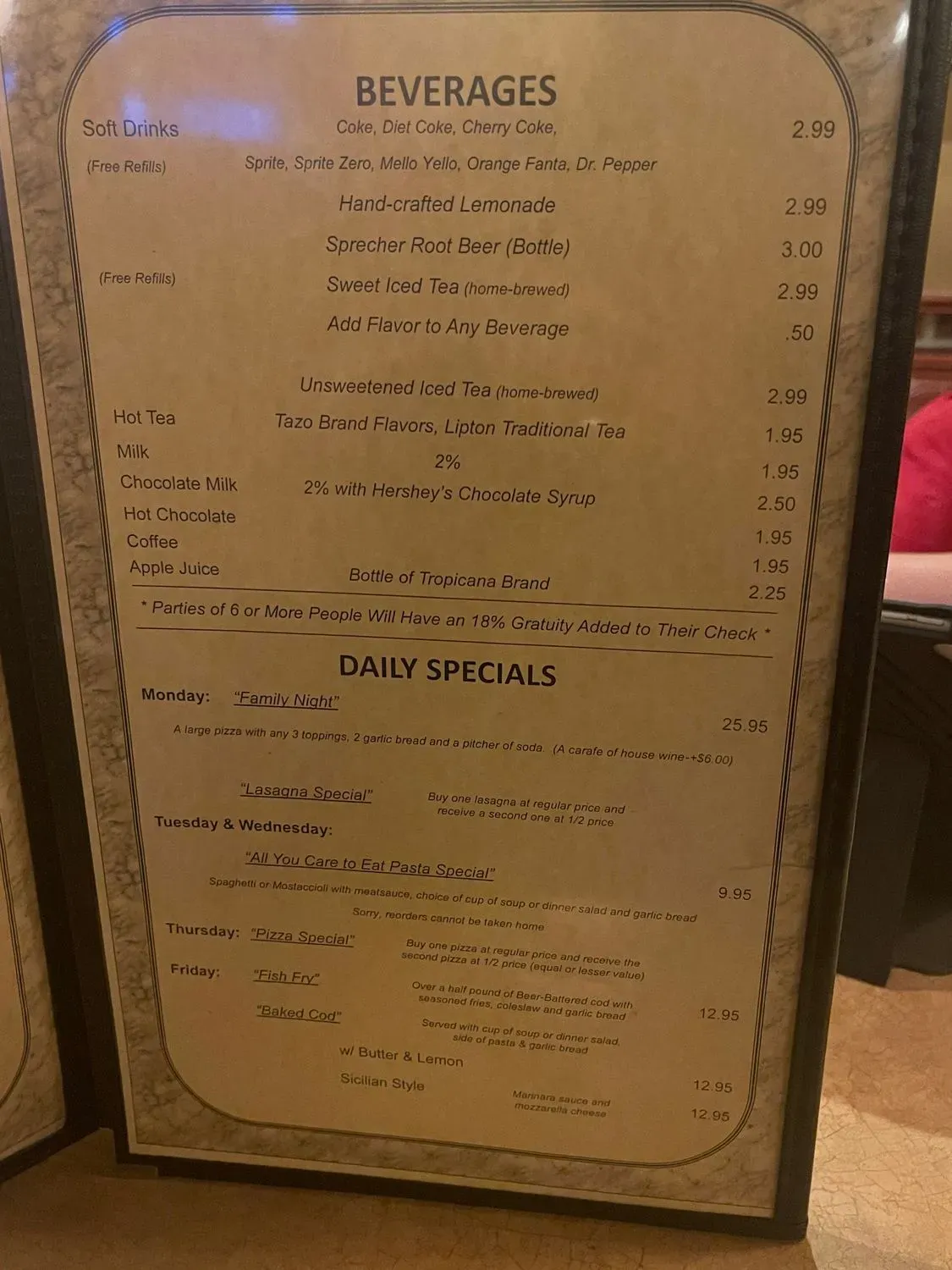 Menu 6