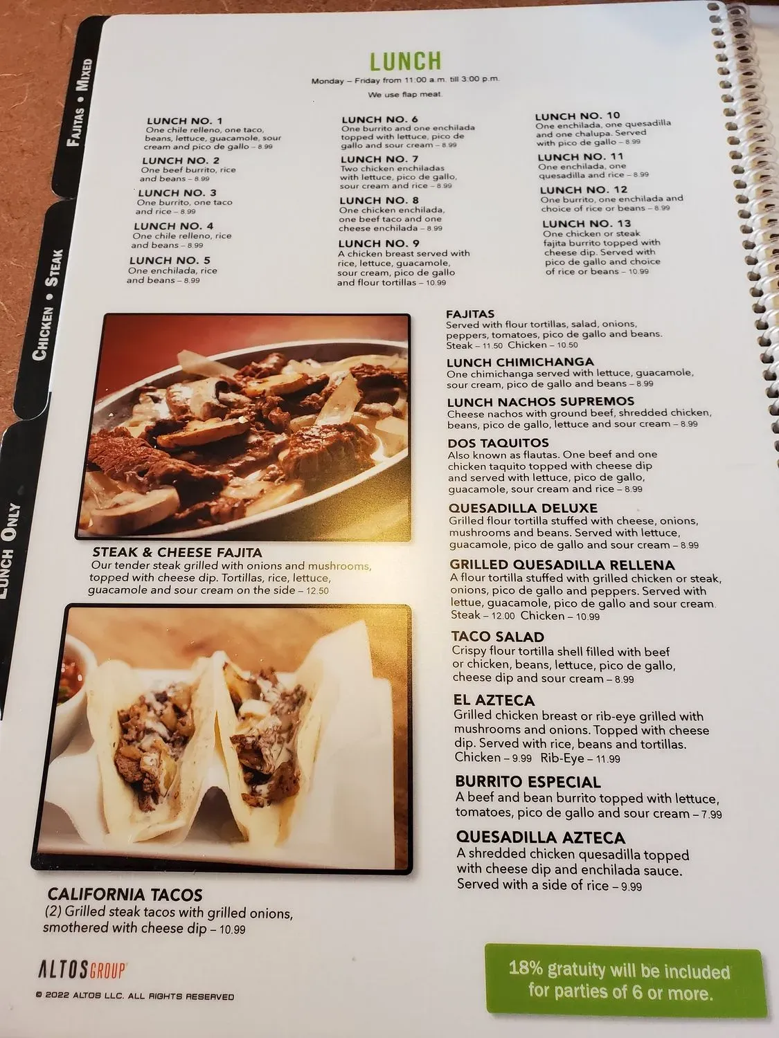 Menu 1