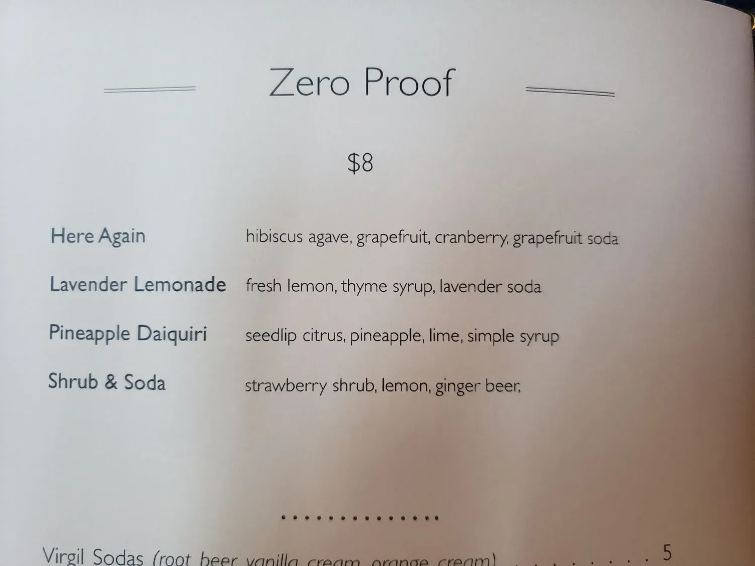 Menu 5