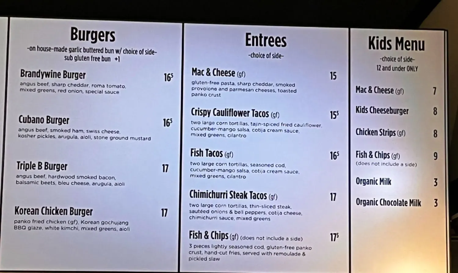 Menu 2