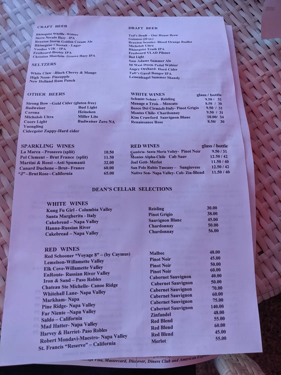 Menu 5