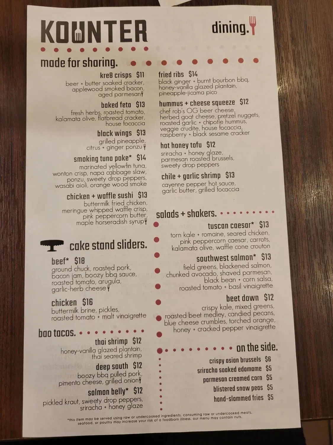 Menu 5