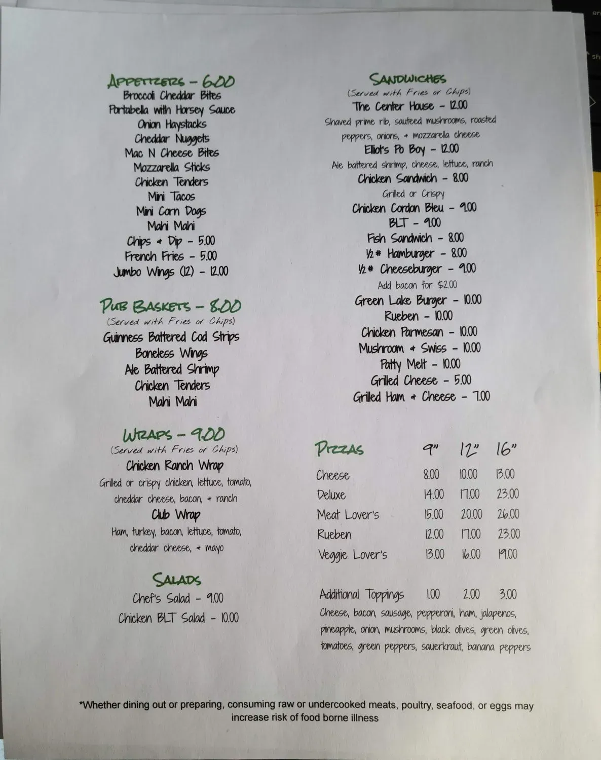 Menu 2