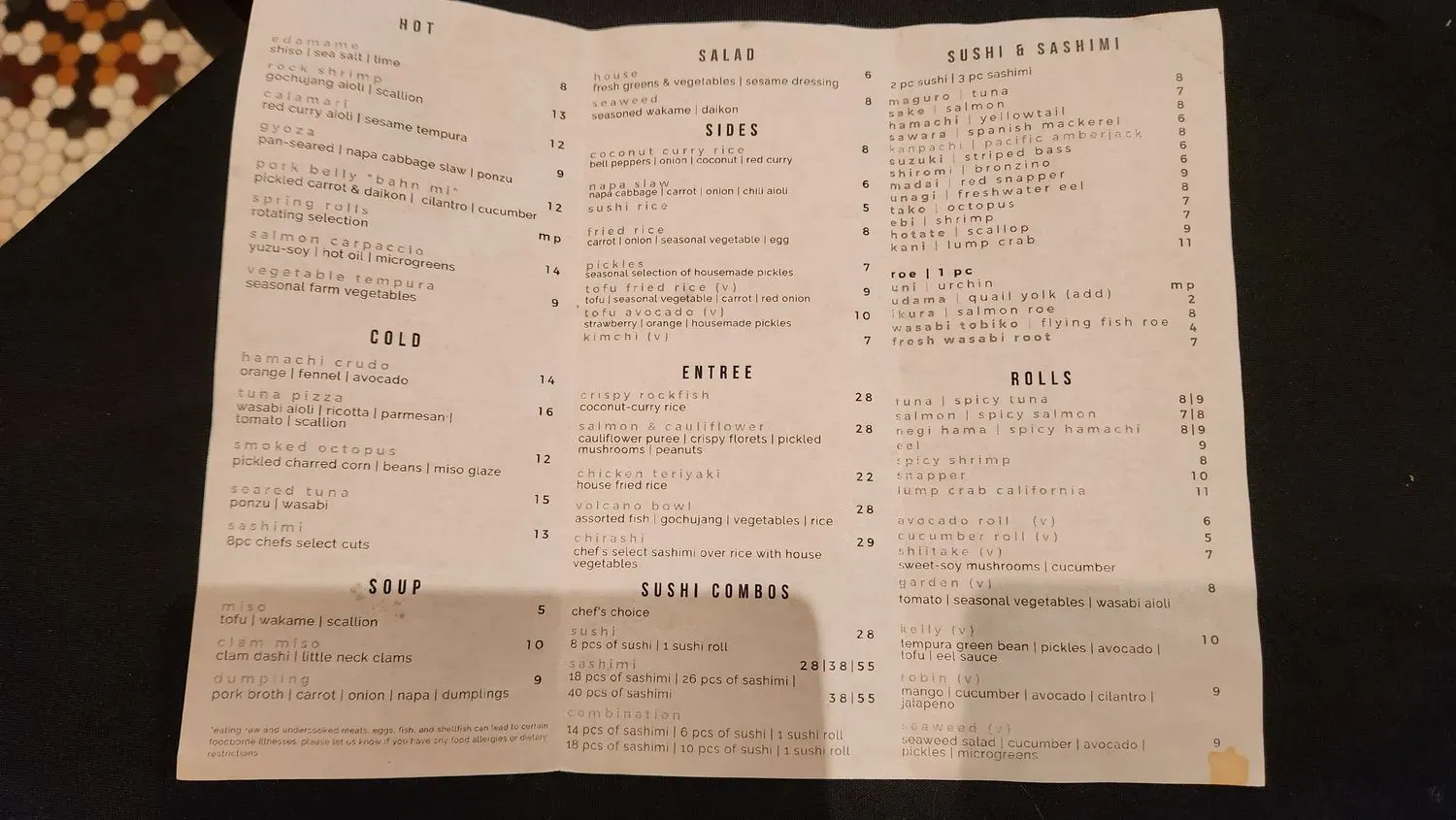 Menu 6