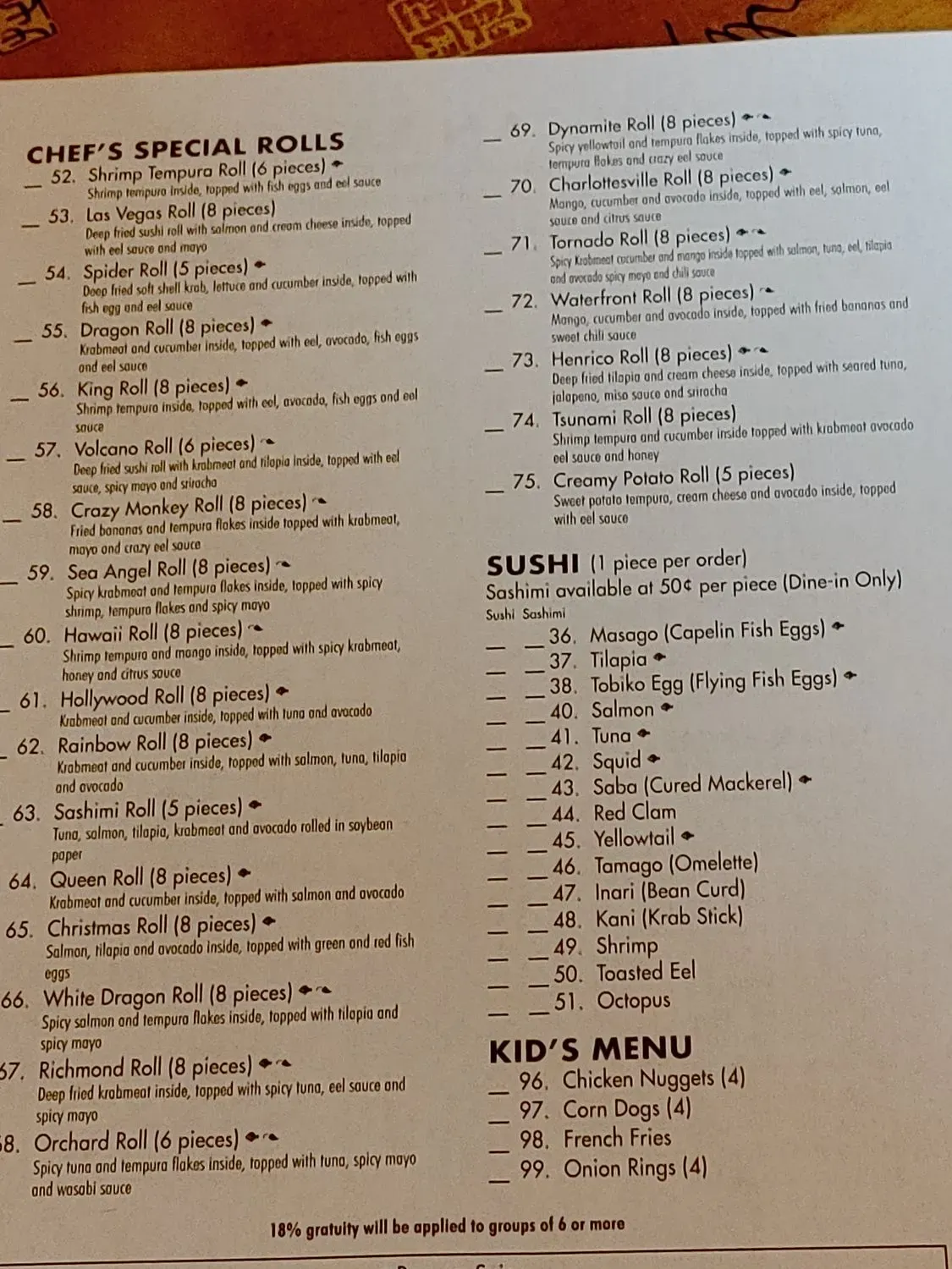 Menu 4