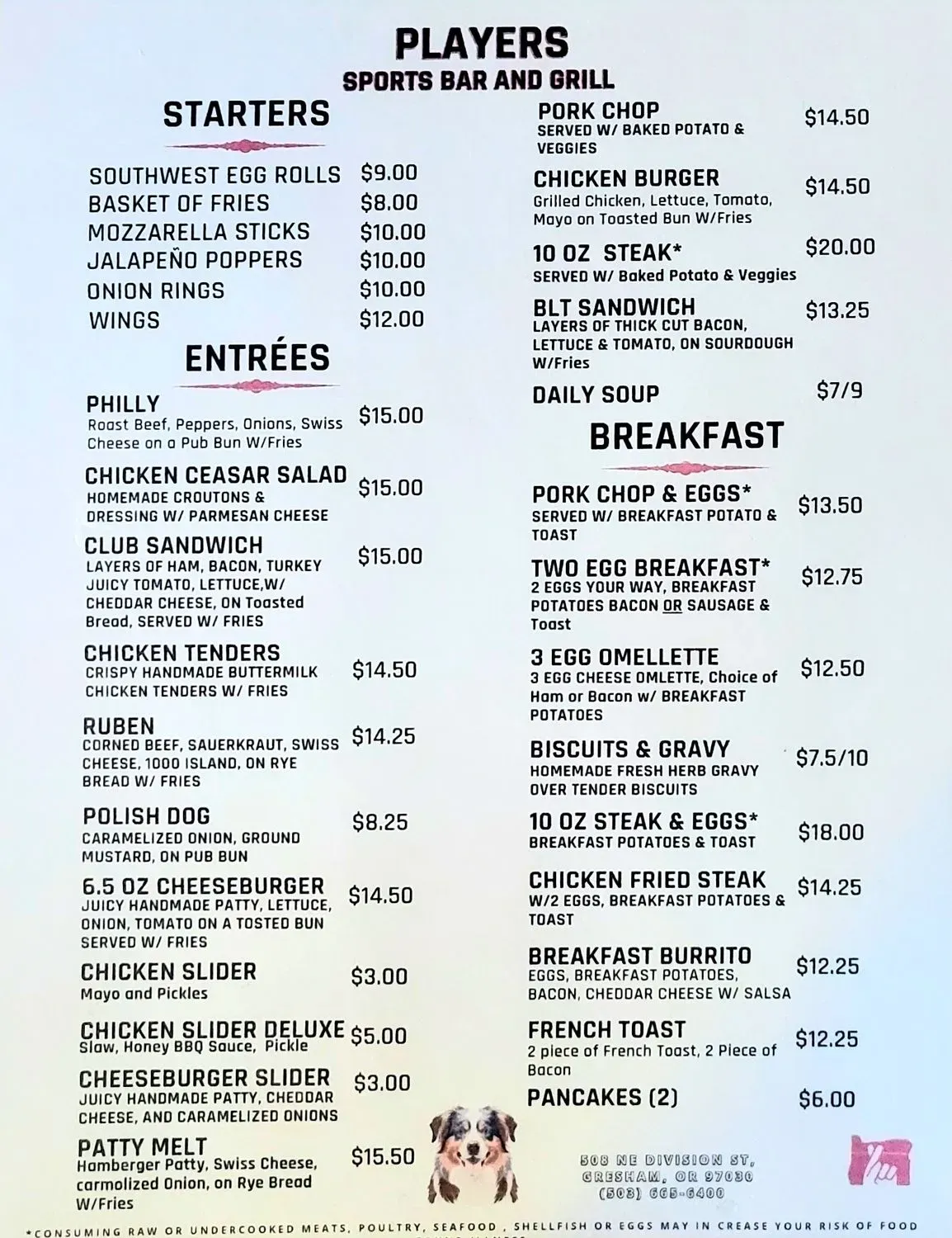 Menu 1