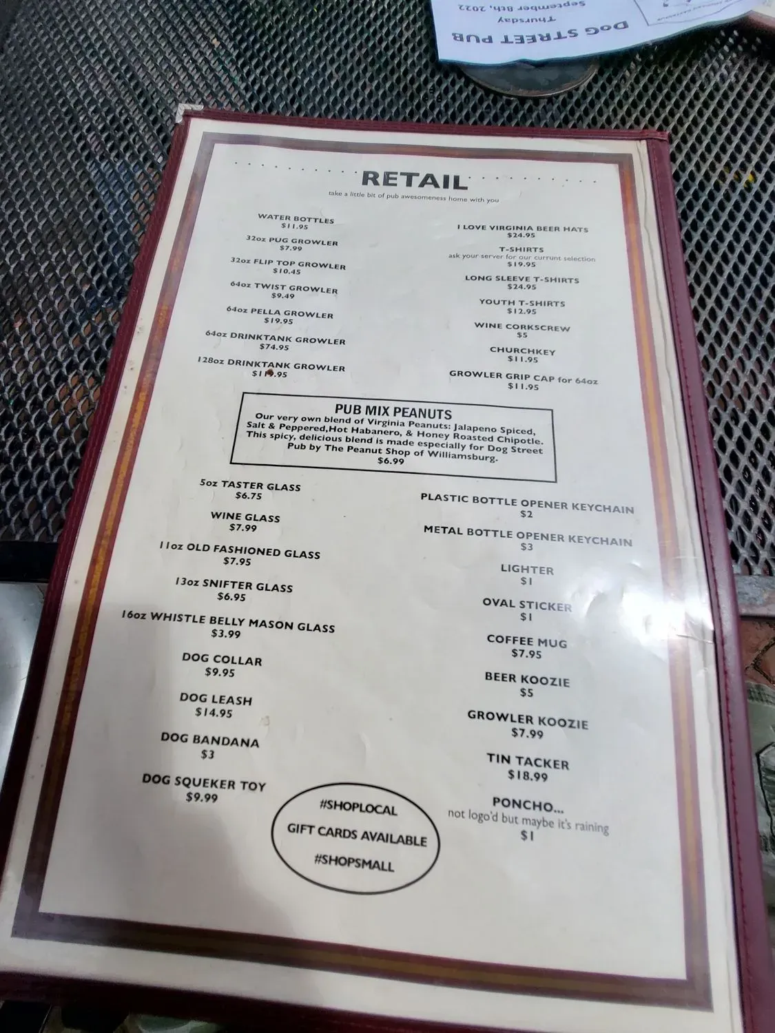 Menu 6