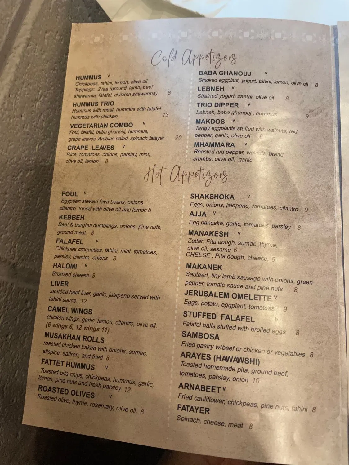 Menu 4