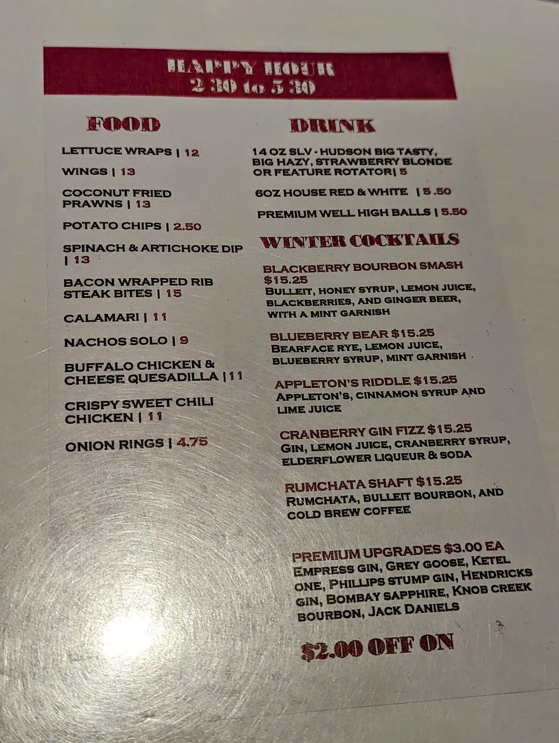 Menu 1