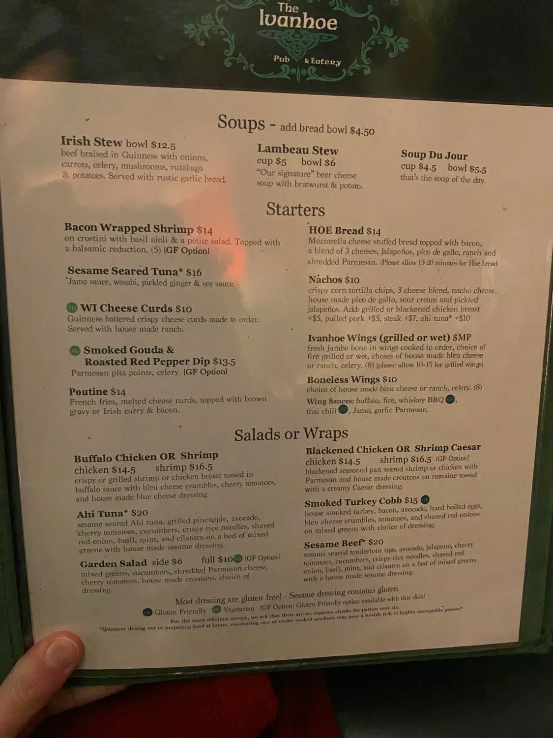 Menu 5