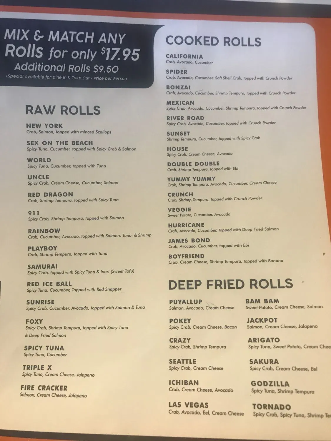 Menu 5