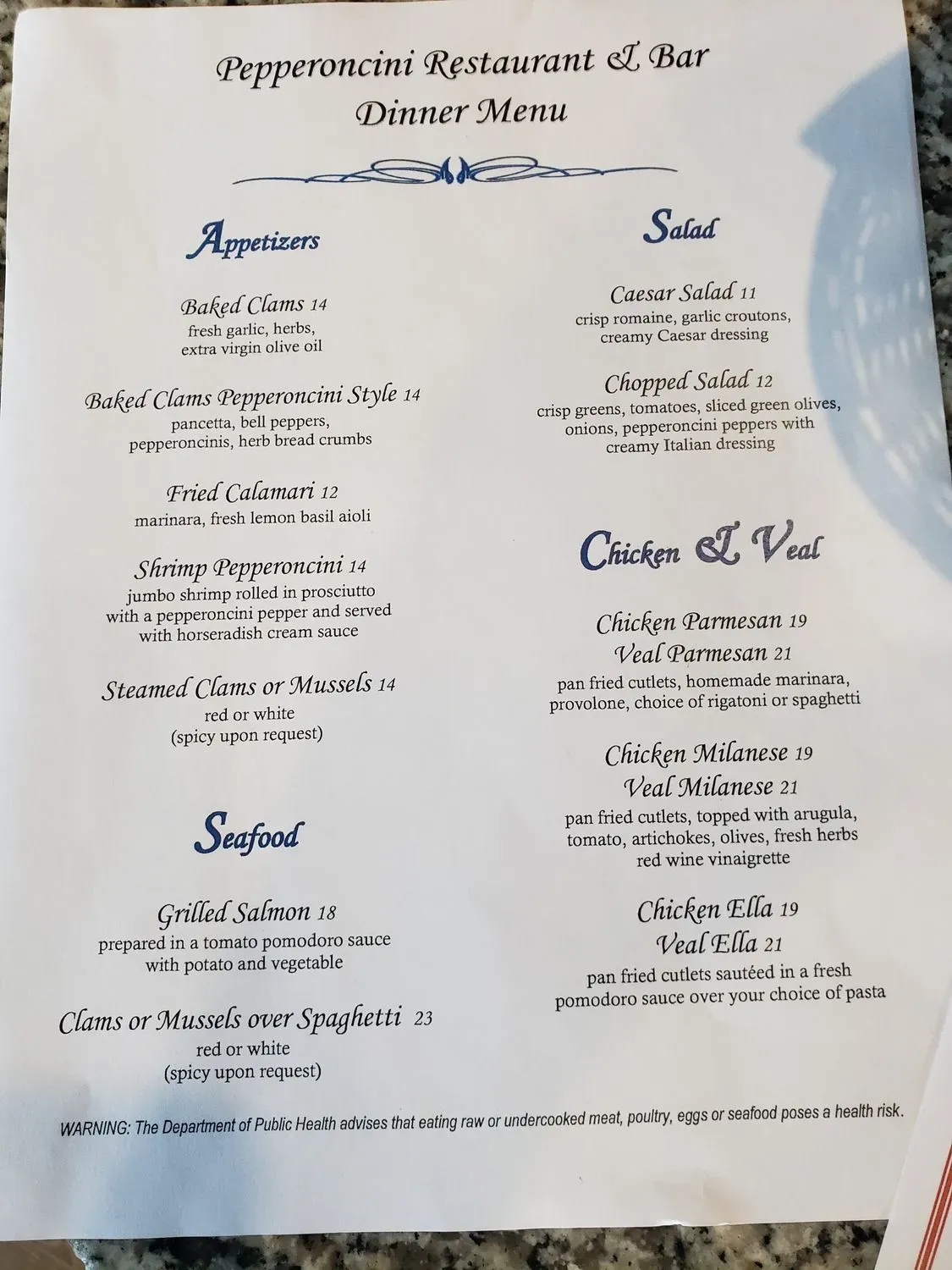 Menu 1