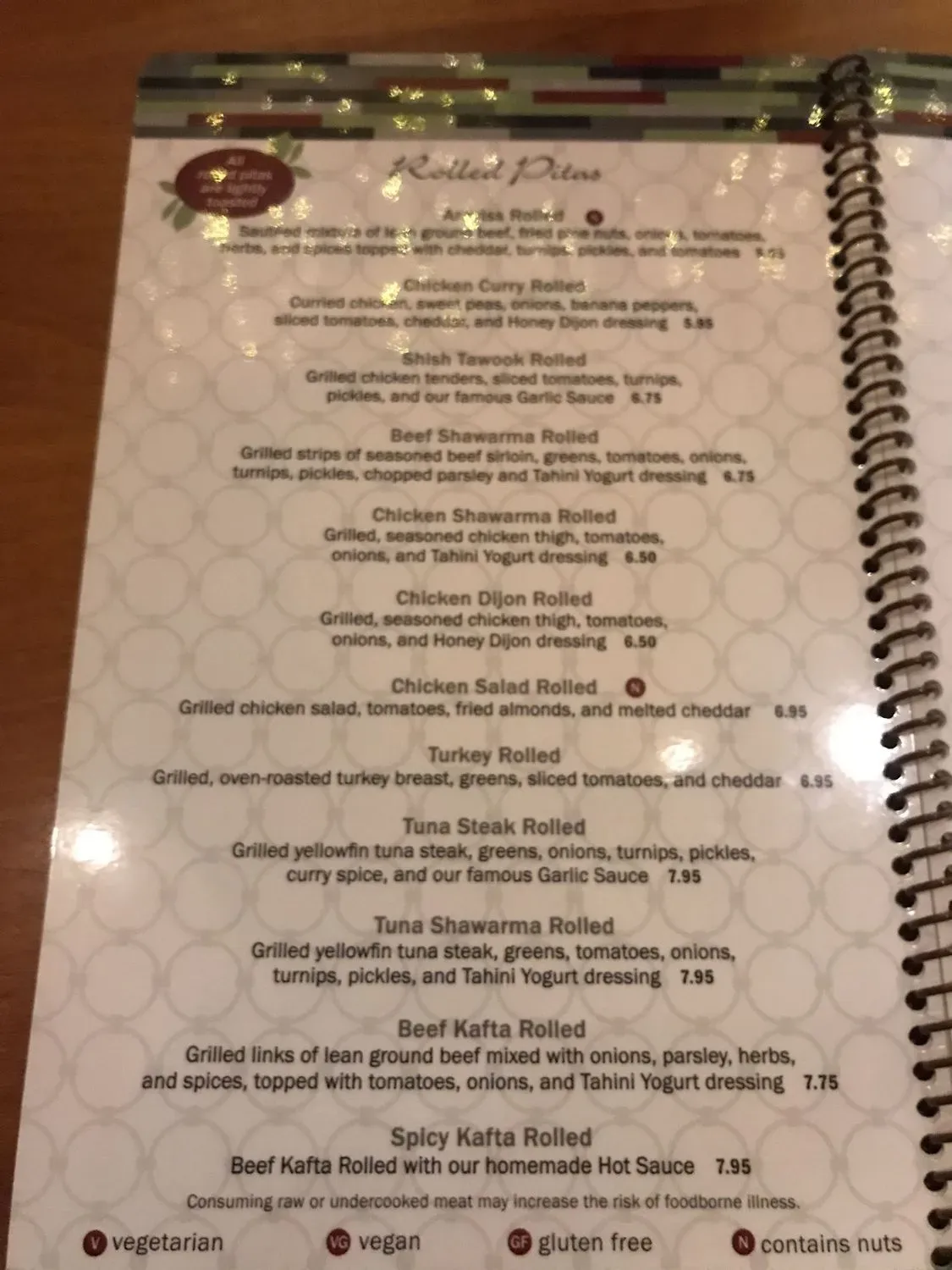 Menu 5