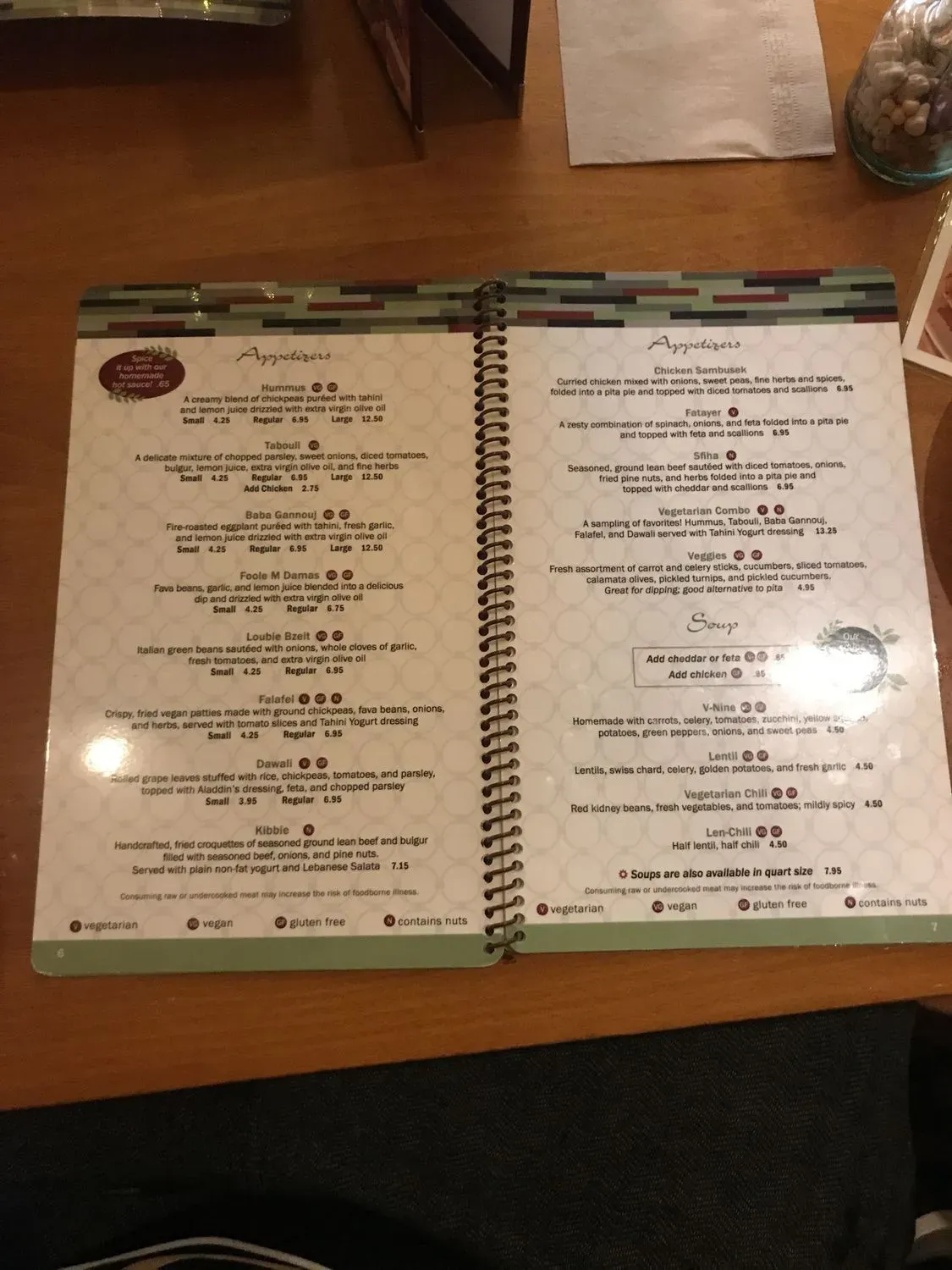 Menu 6