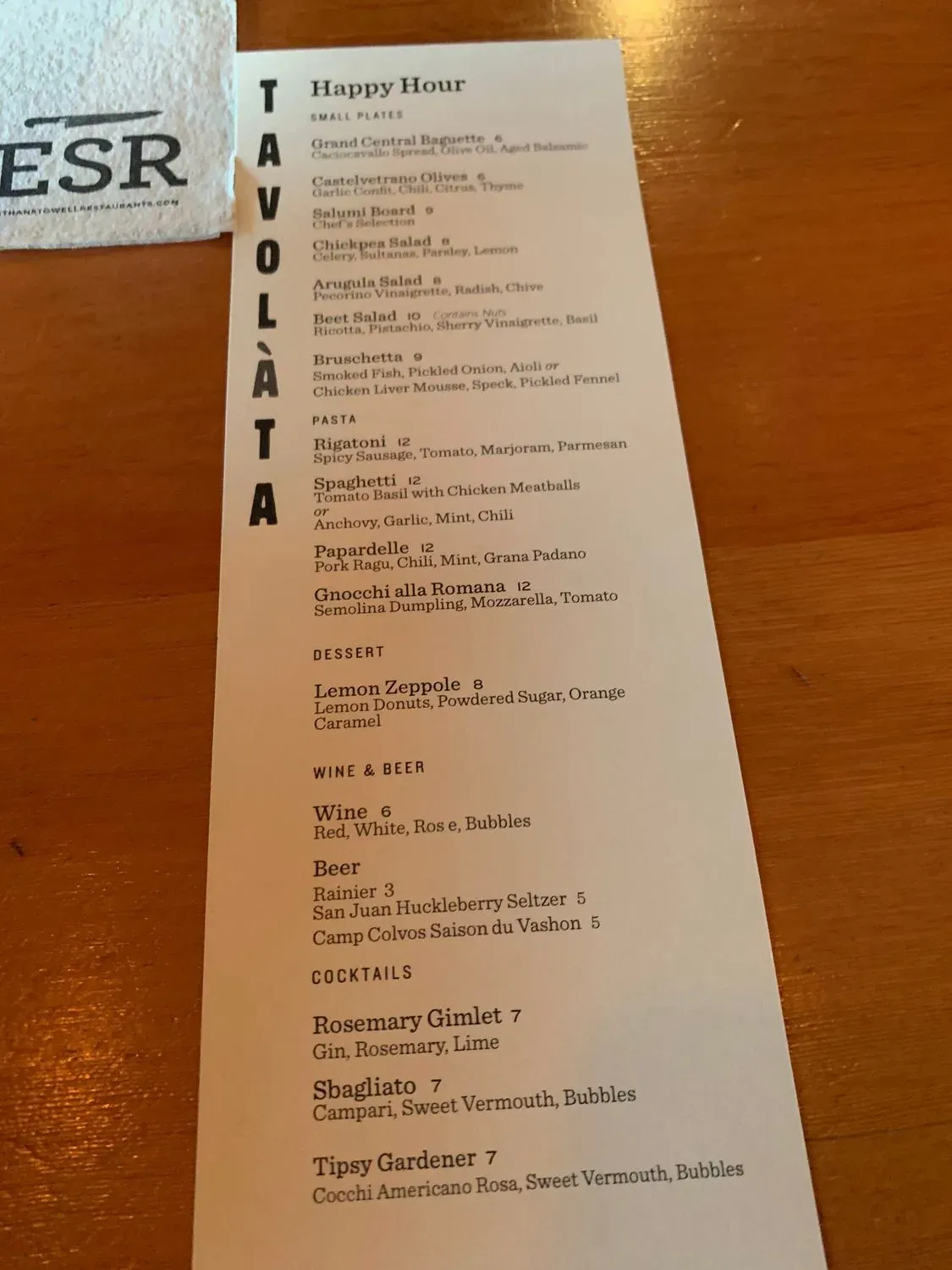 Menu 5