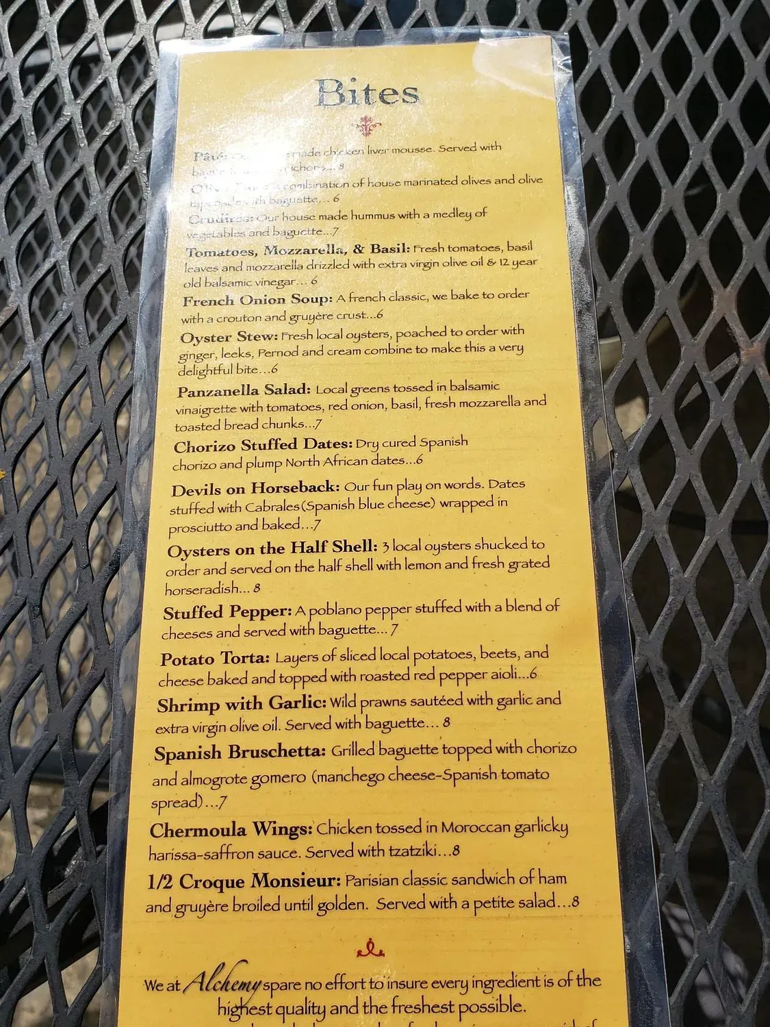 Menu 5