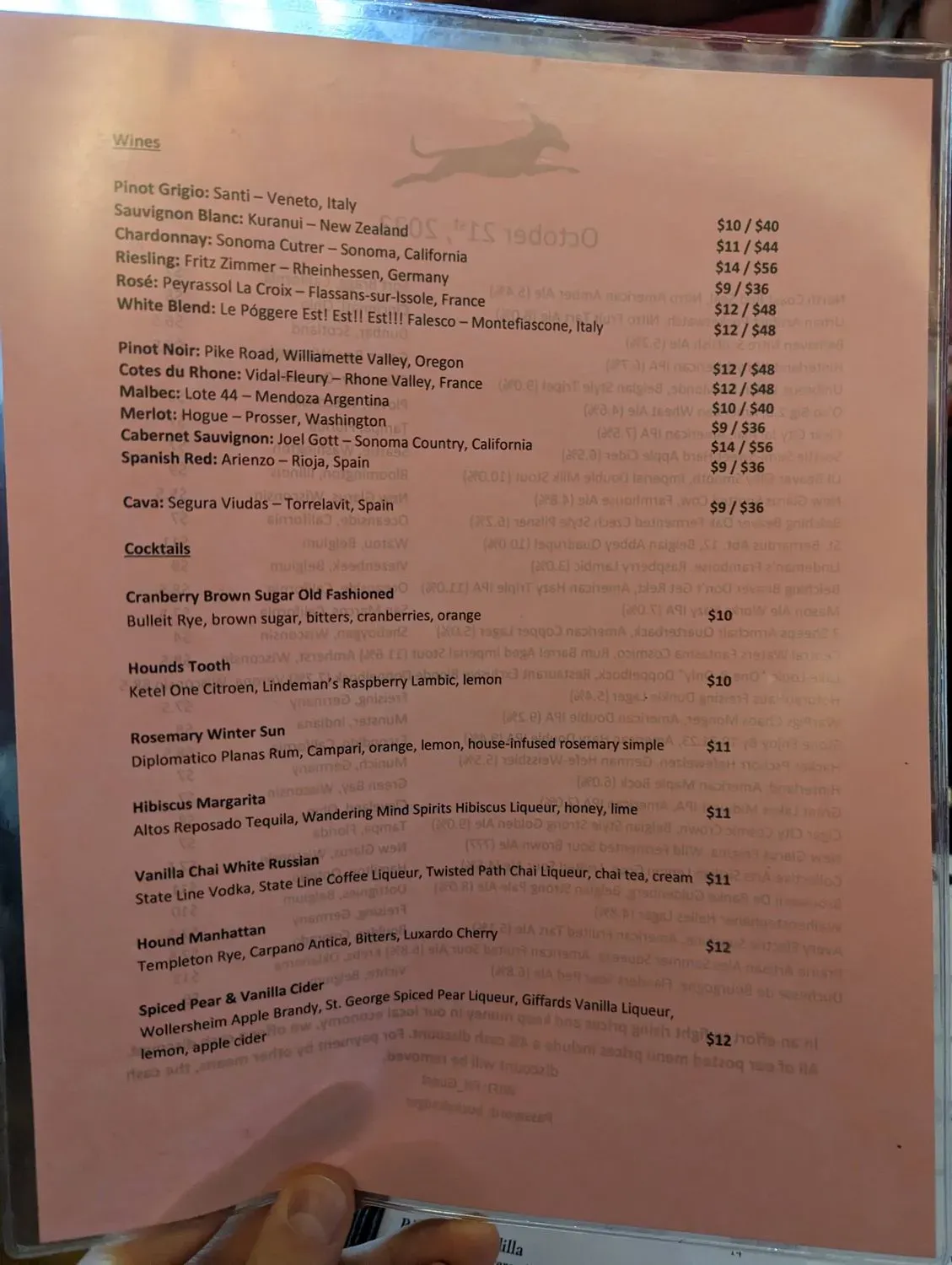 Menu 5