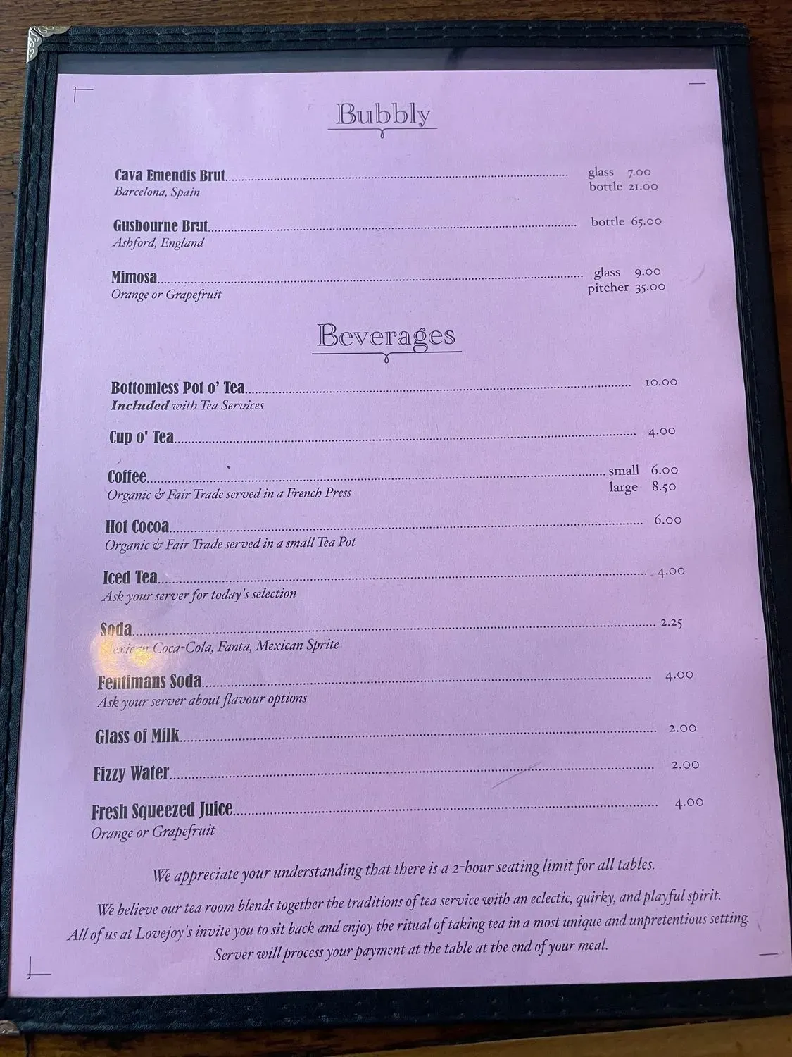 Menu 5