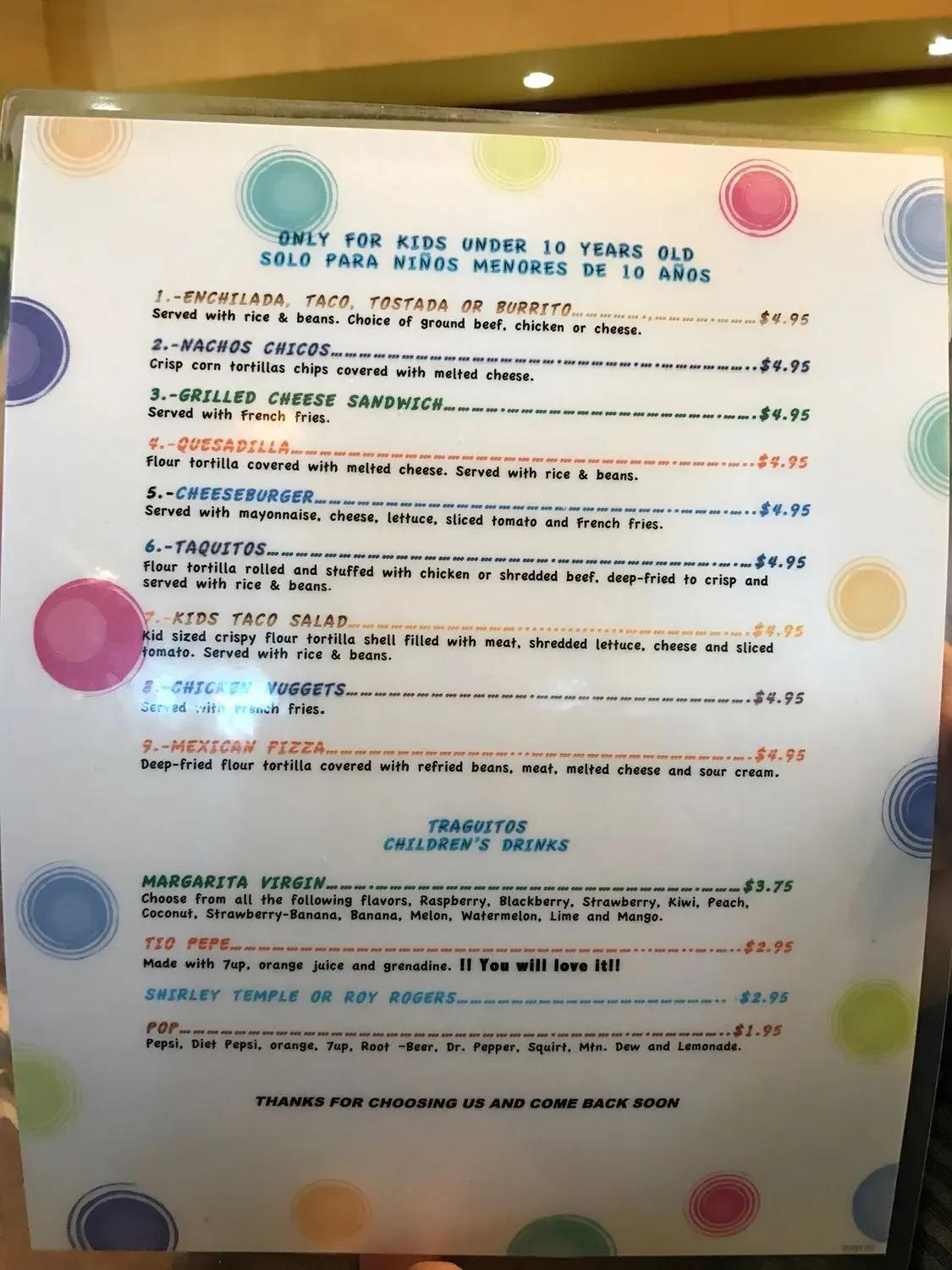 Menu 1