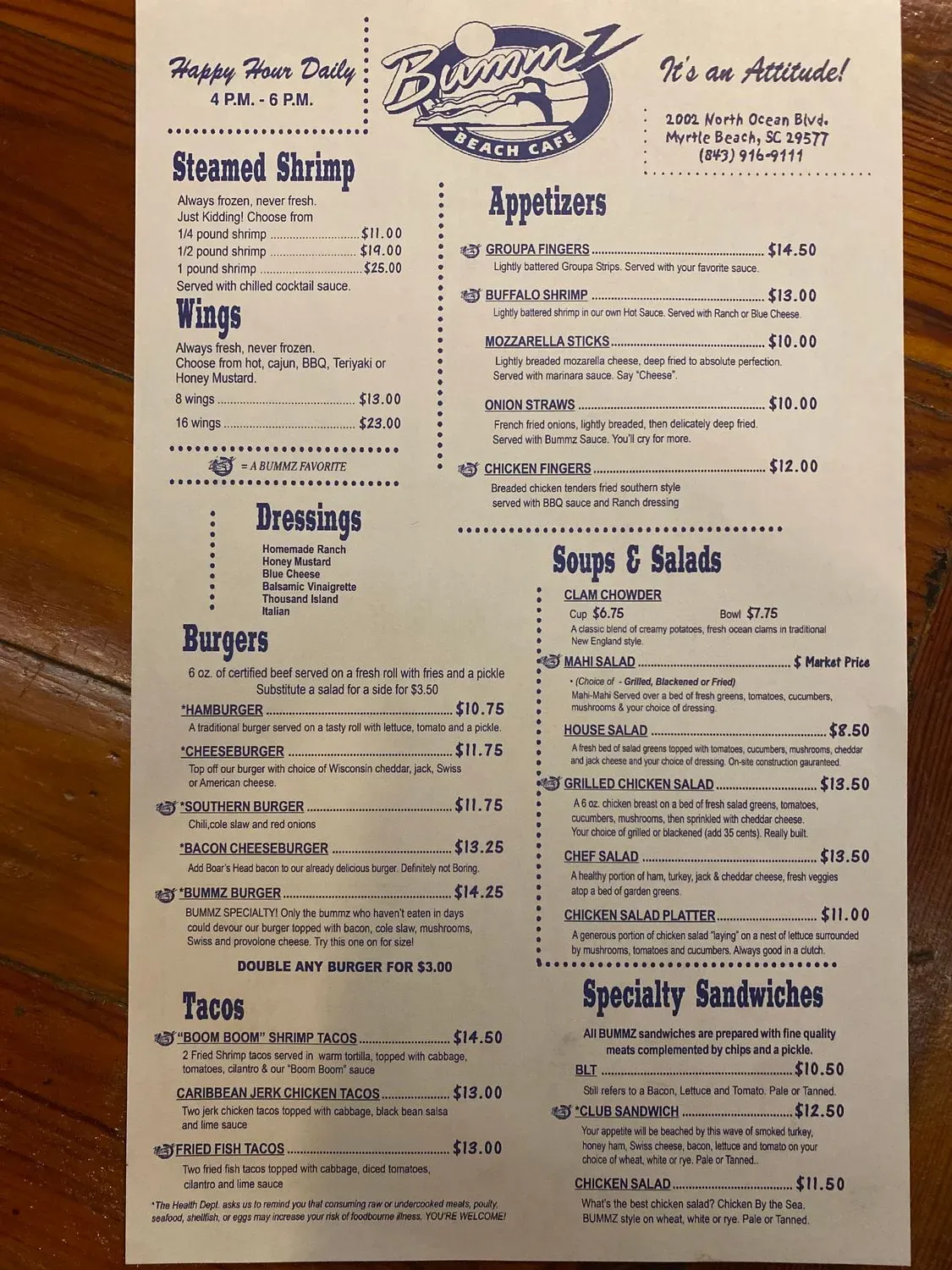 Menu 5