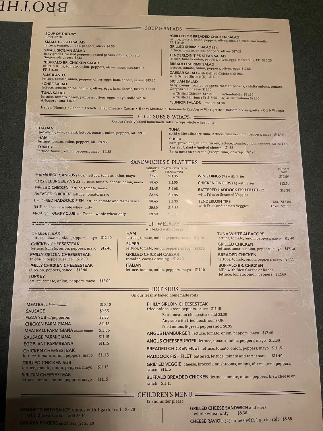 Menu 1