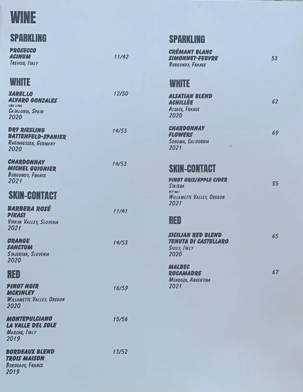 Menu 2