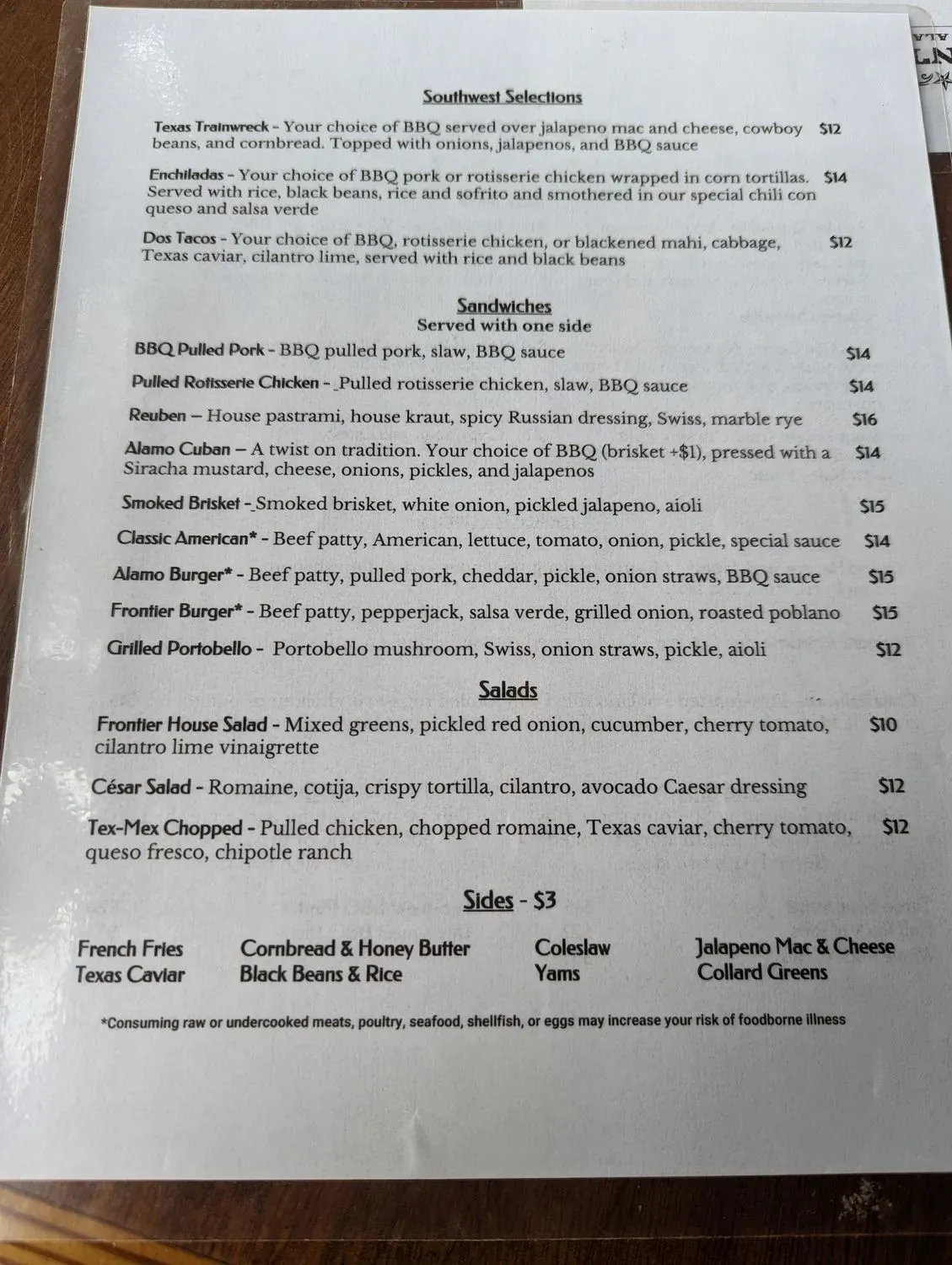 Menu 4