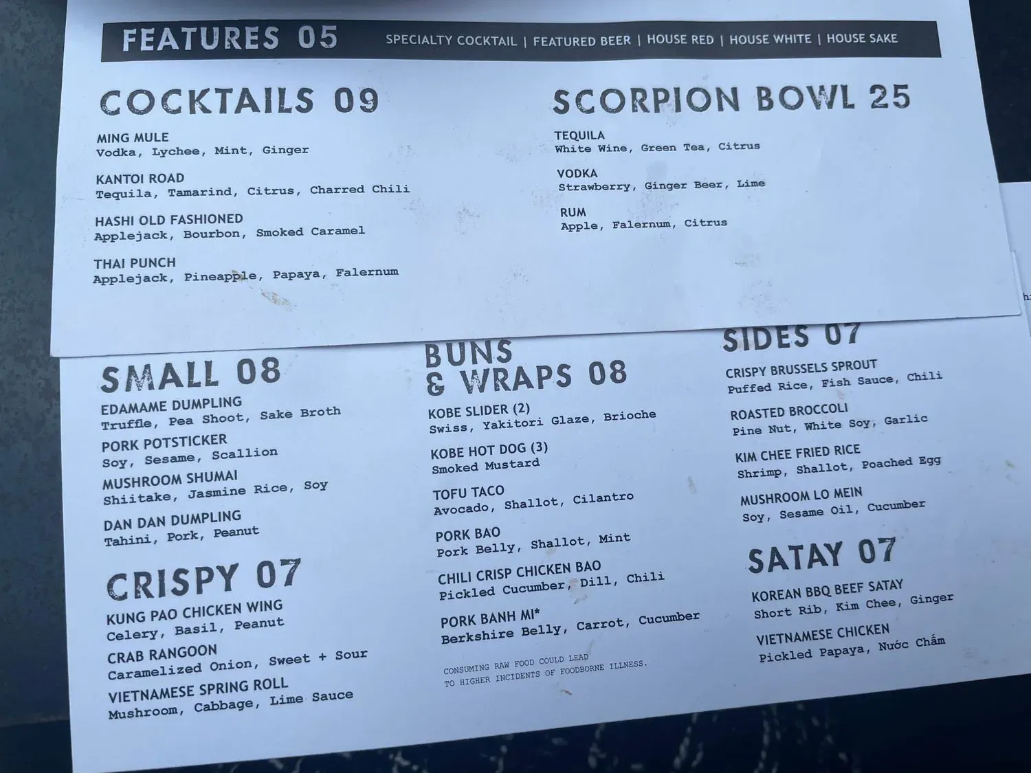 Menu 5