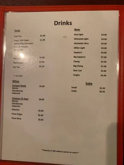 Menu 5