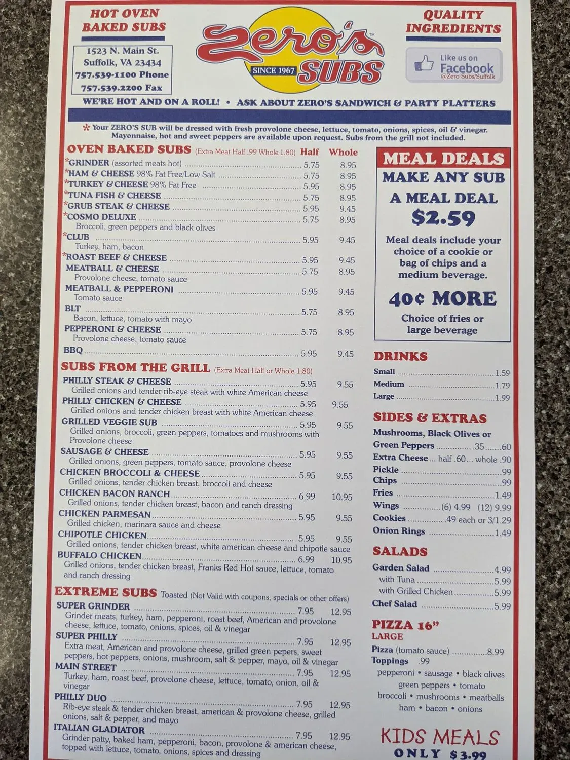 Menu 1