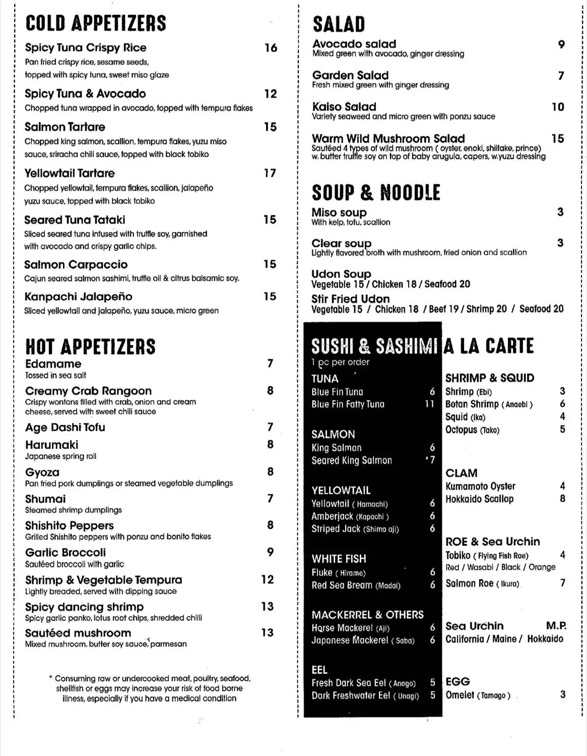 Menu 1