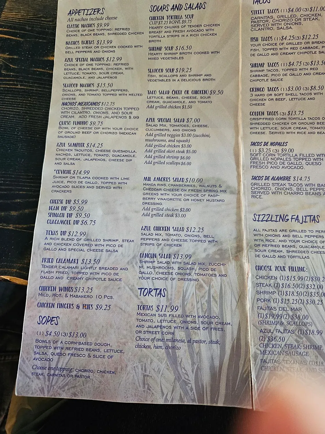 Menu 5