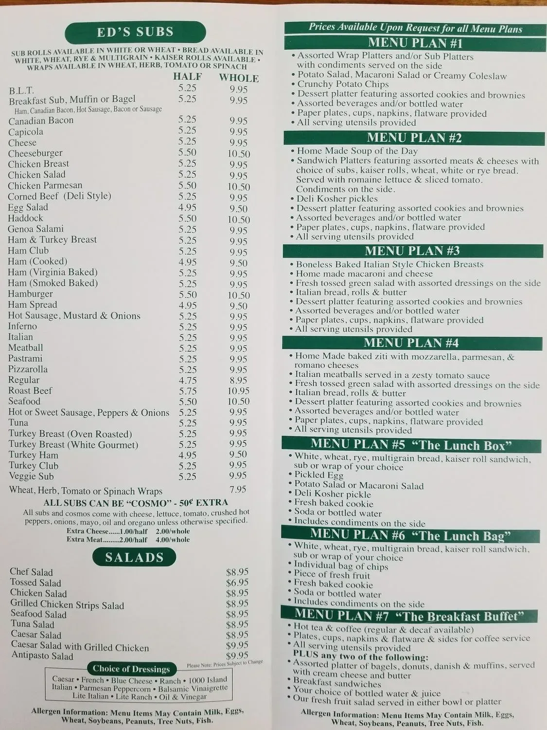 Menu 1