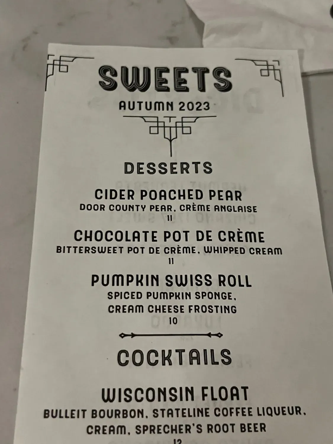 Menu 5