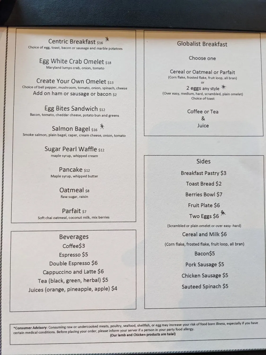 Menu 1