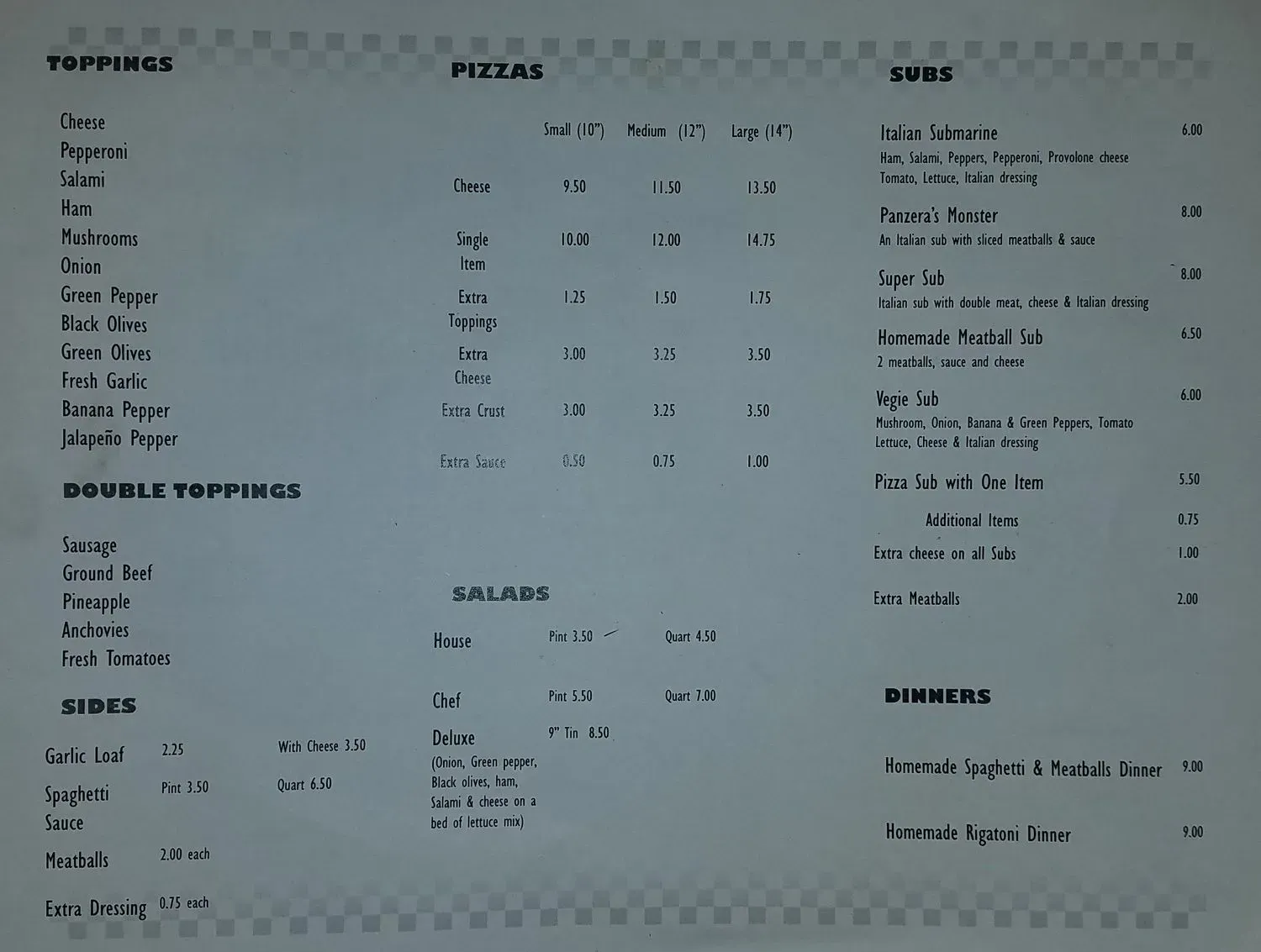 Menu 1