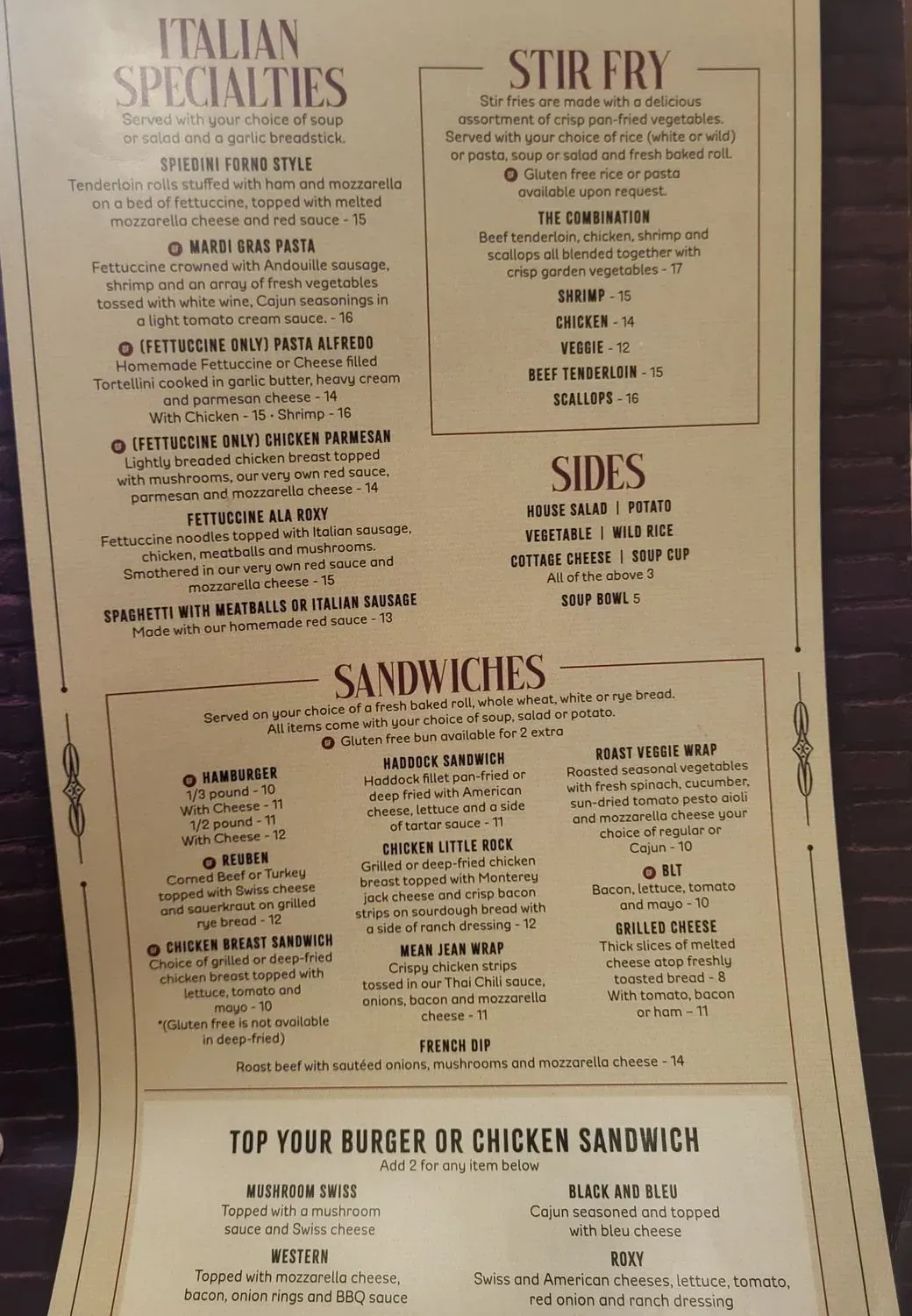 Menu 5