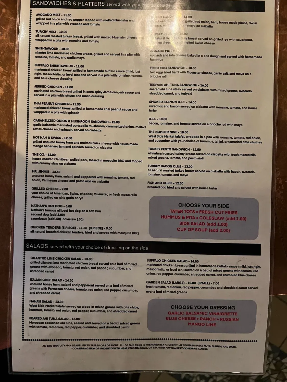 Menu 6