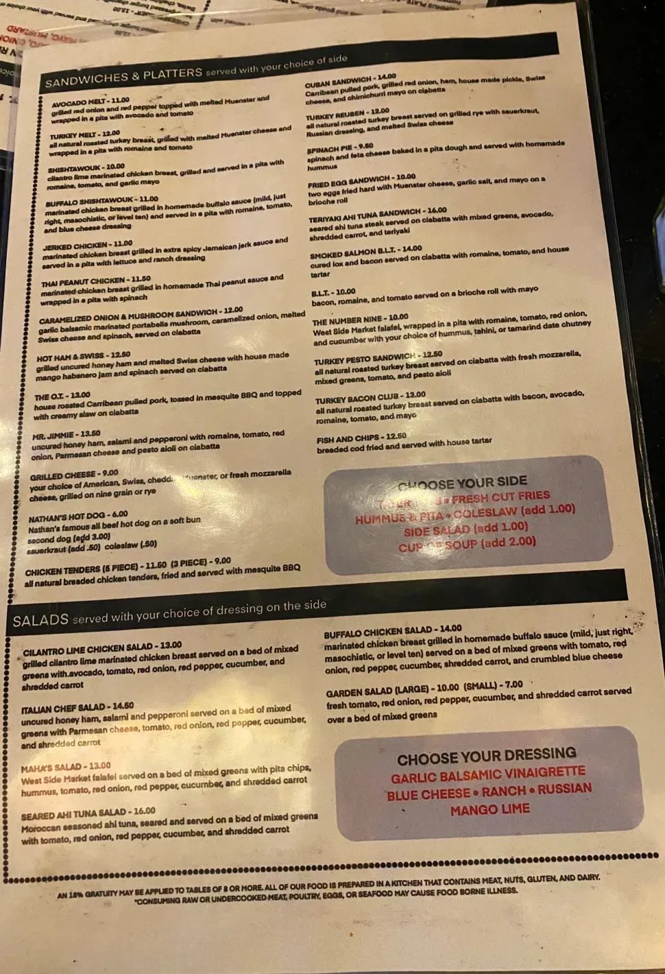 Menu 3