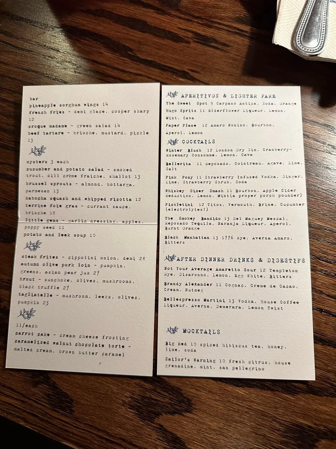 Menu 2