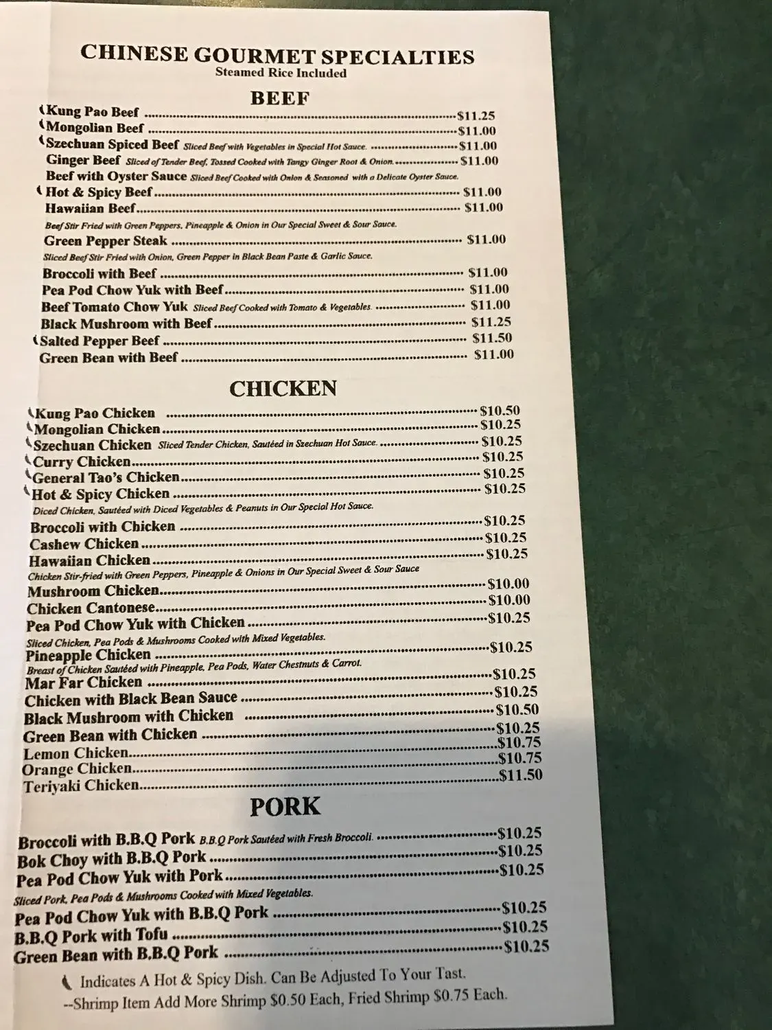 Menu 5